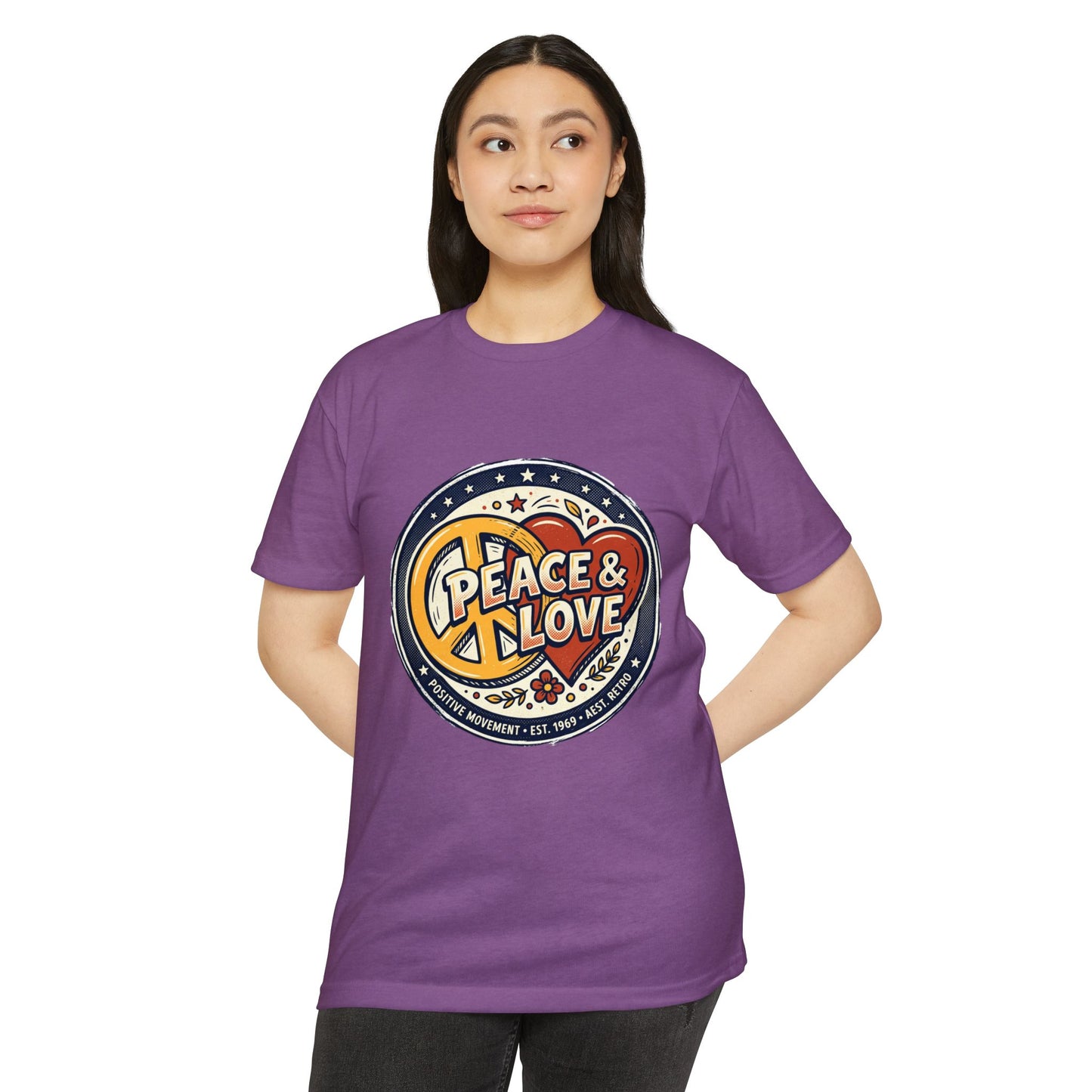 Peace & Love Retro Peace Sign T-Shirt