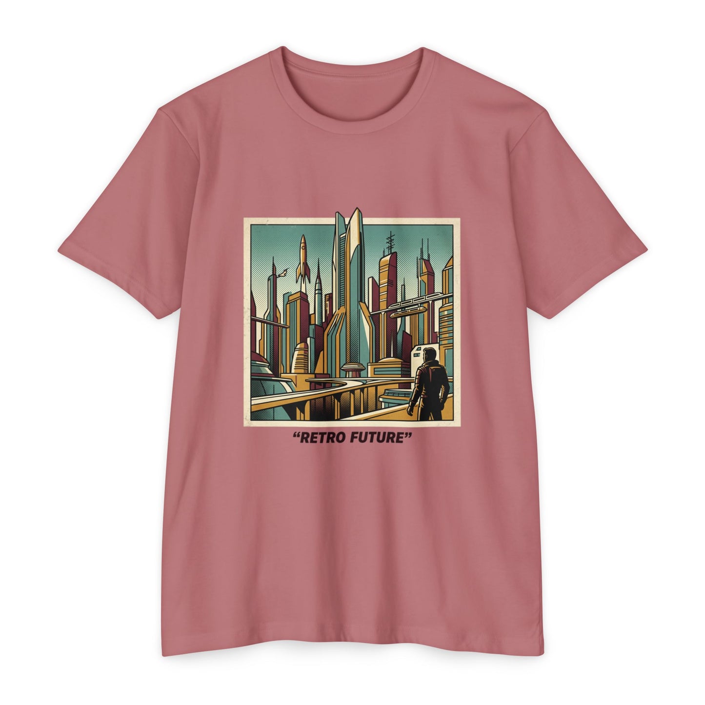 Retro Future Vintage Sci‑Fi City T‑Shirt