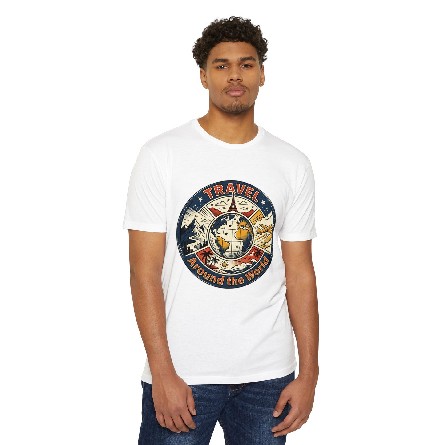 Vintage Globe Adventure T-Shirt — Travel Around the World Tee