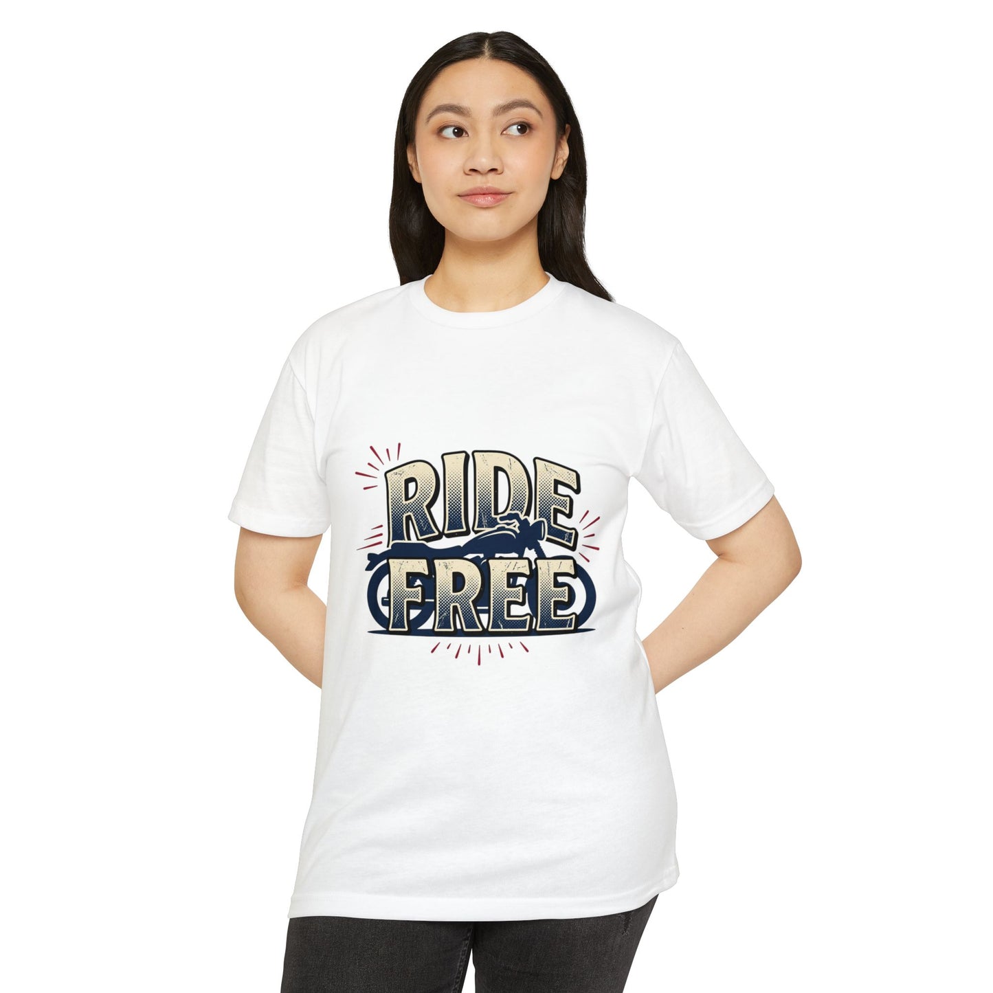Ride Free Motorcycle T-Shirt — Vintage Biker Graphic Tee