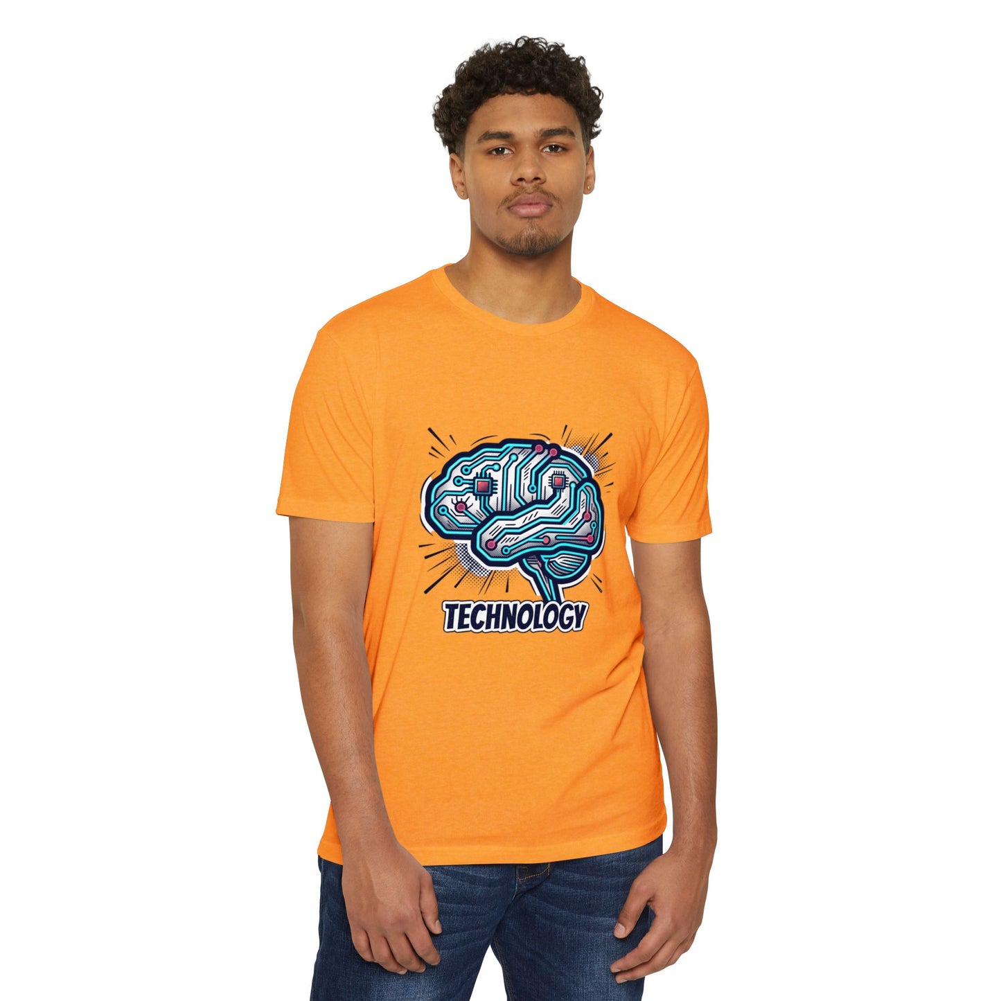 Tech Circuit Brain T-Shirt — Technology Graphic Tee