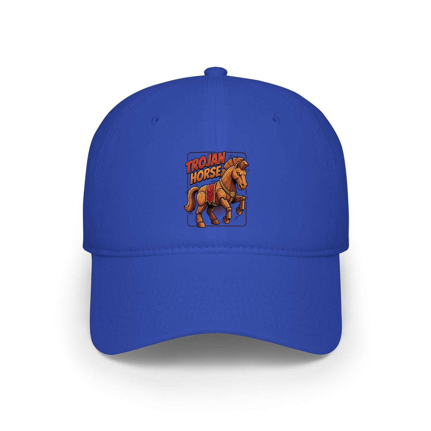 Horse Rider Vintage Patch Baseball Cap — Low Profile Equestrian Hat