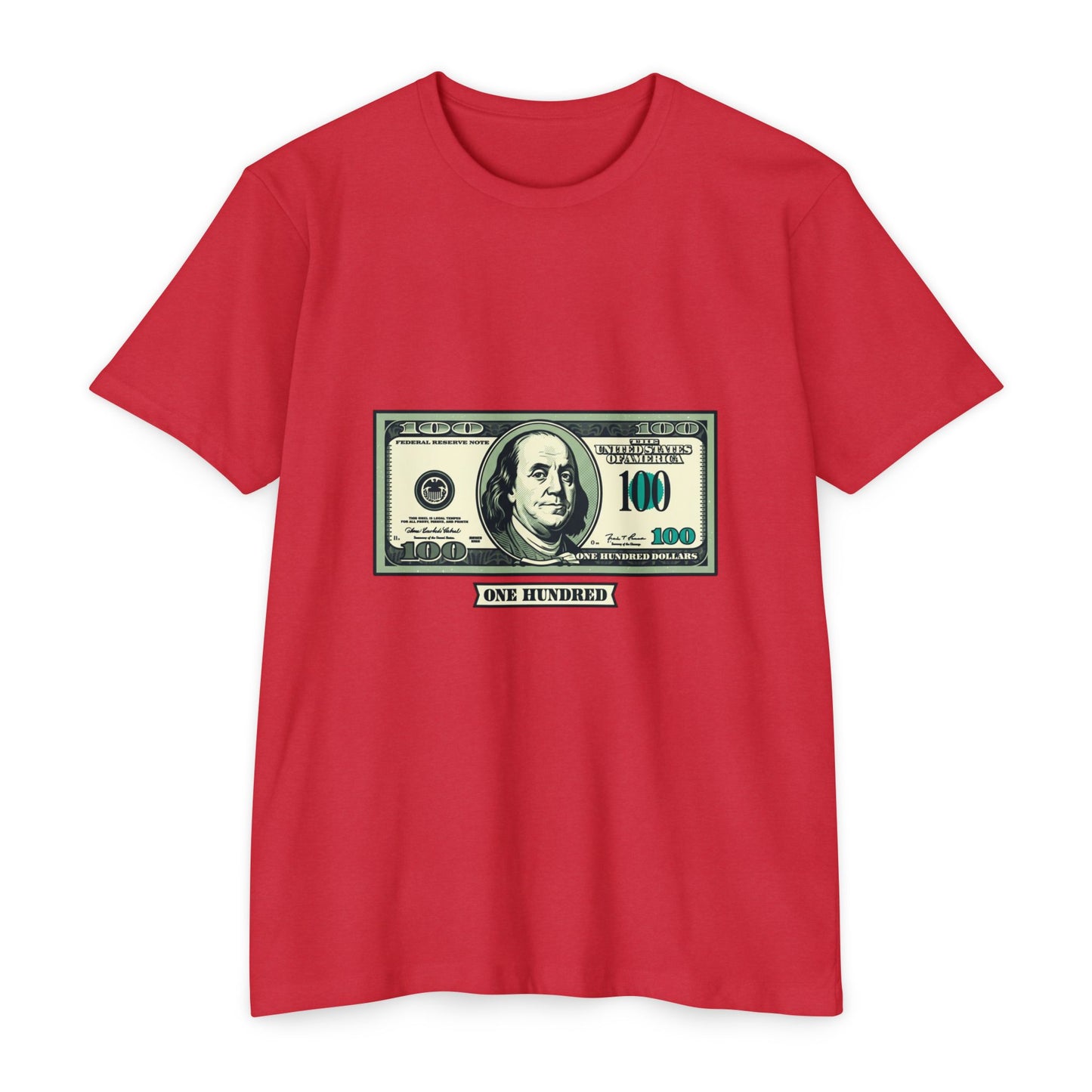 100 Dollar Bill Graphic T-Shirt — Money Print Tee