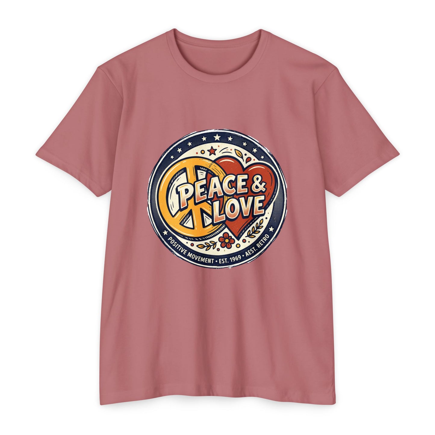 Peace & Love Retro Peace Sign T-Shirt