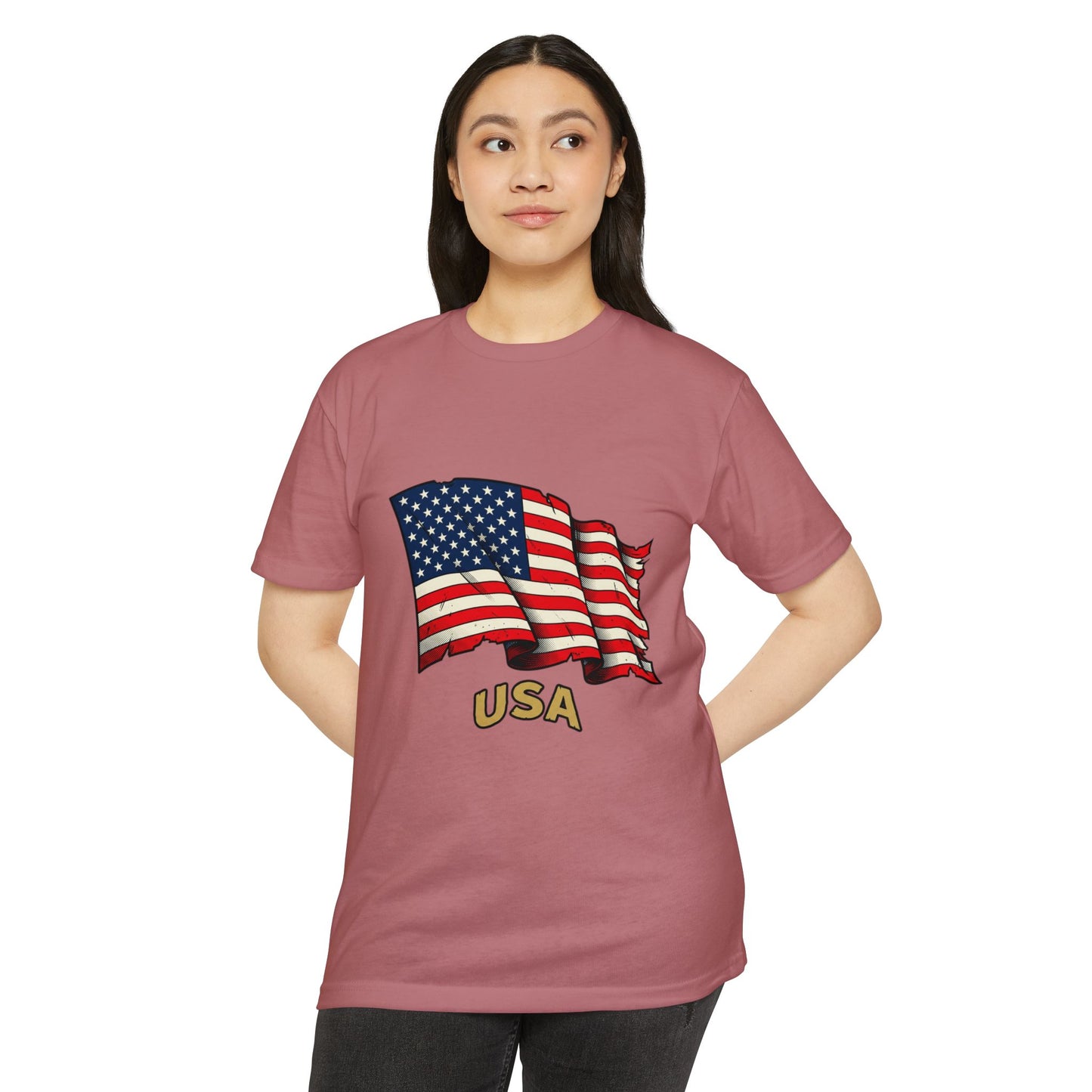 Vintage American Flag T-Shirt — USA Flag Graphic Tee