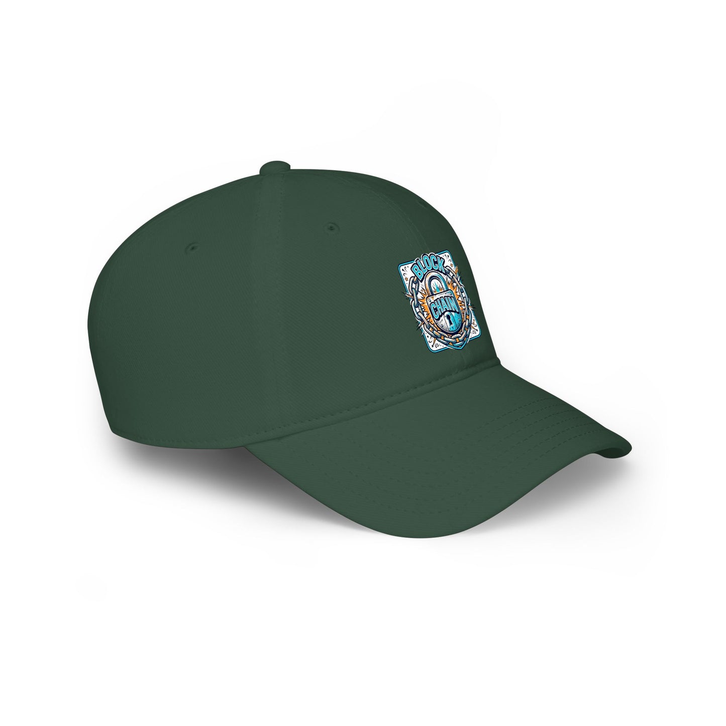 Retro "Block Chain" Low Profile Baseball Cap — Vintage Dad Hat