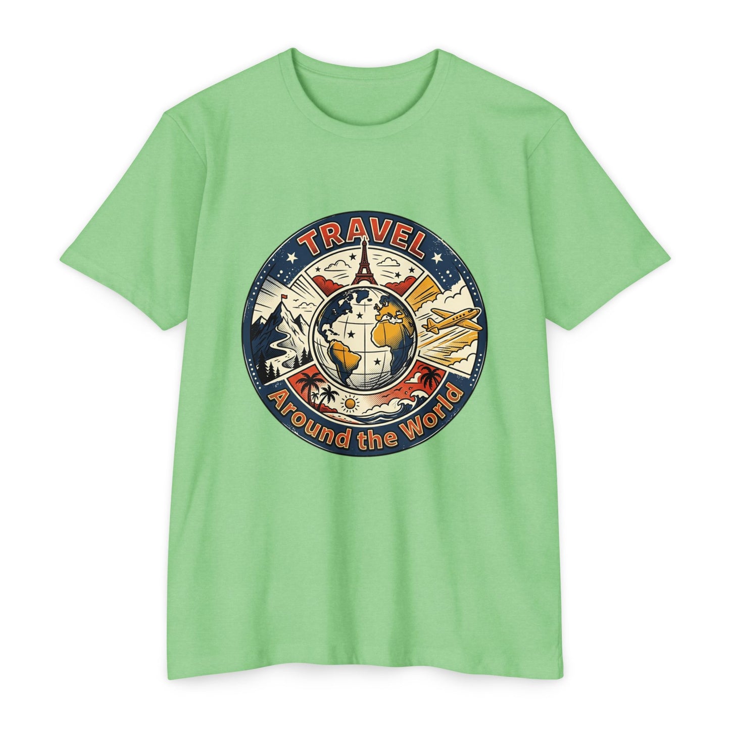 Vintage Globe Adventure T-Shirt — Travel Around the World Tee