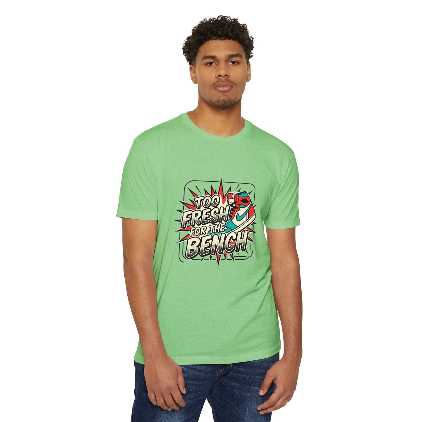Too Fresh For The Bench Retro Sneaker T-Shirt
