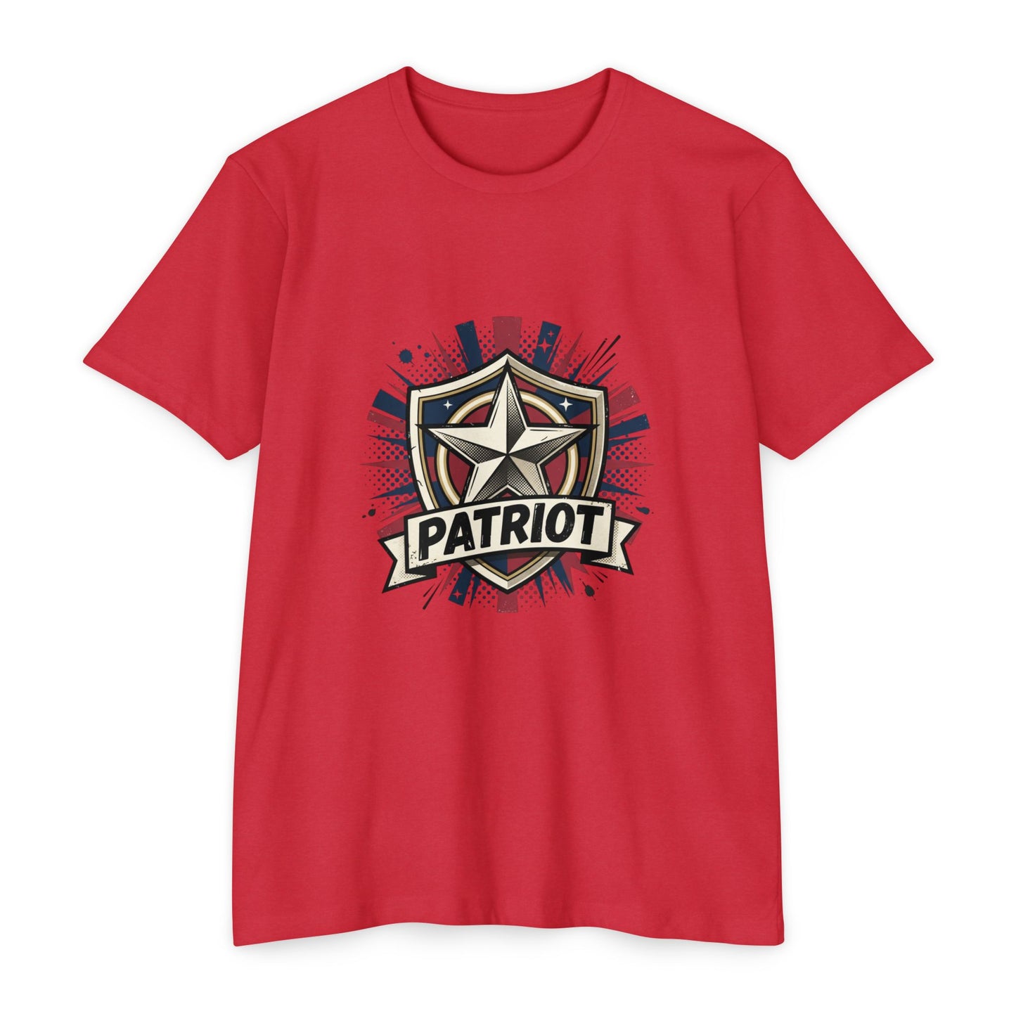 Patriot Shield T-Shirt — Vintage American Star Graphic Tee
