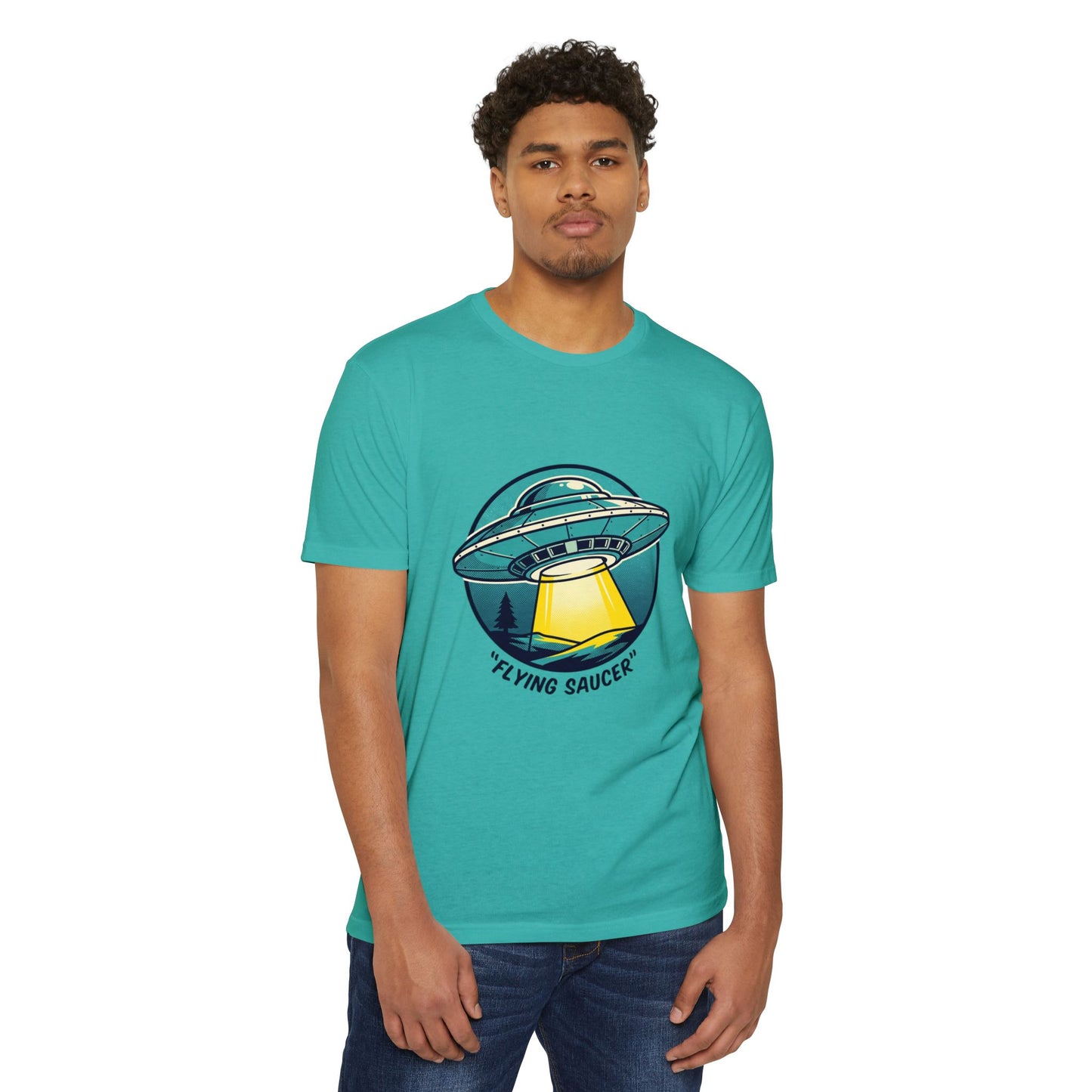 Retro Flying Saucer UFO T-Shirt — Vintage Space Graphic Tee