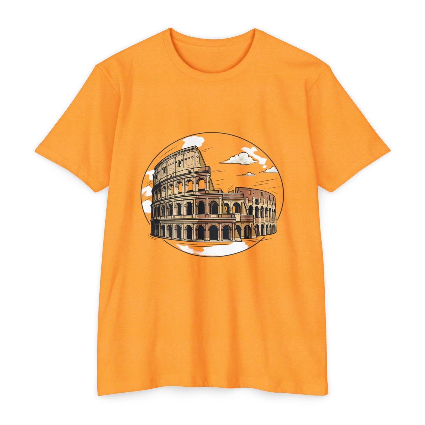 Colosseum Illustration Vintage Rome Travel T-Shirt