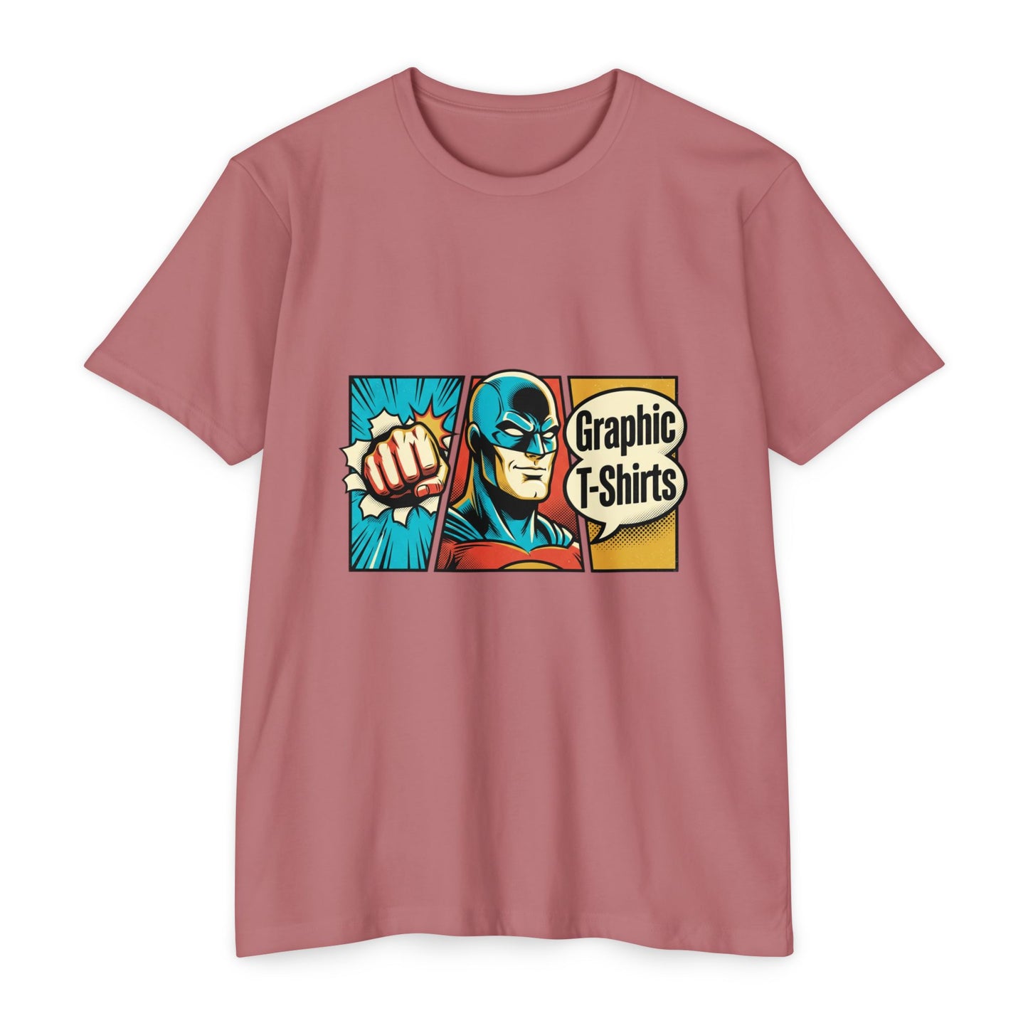 Retro Comic Superhero T-Shirt — Pop Art Graphic Tee