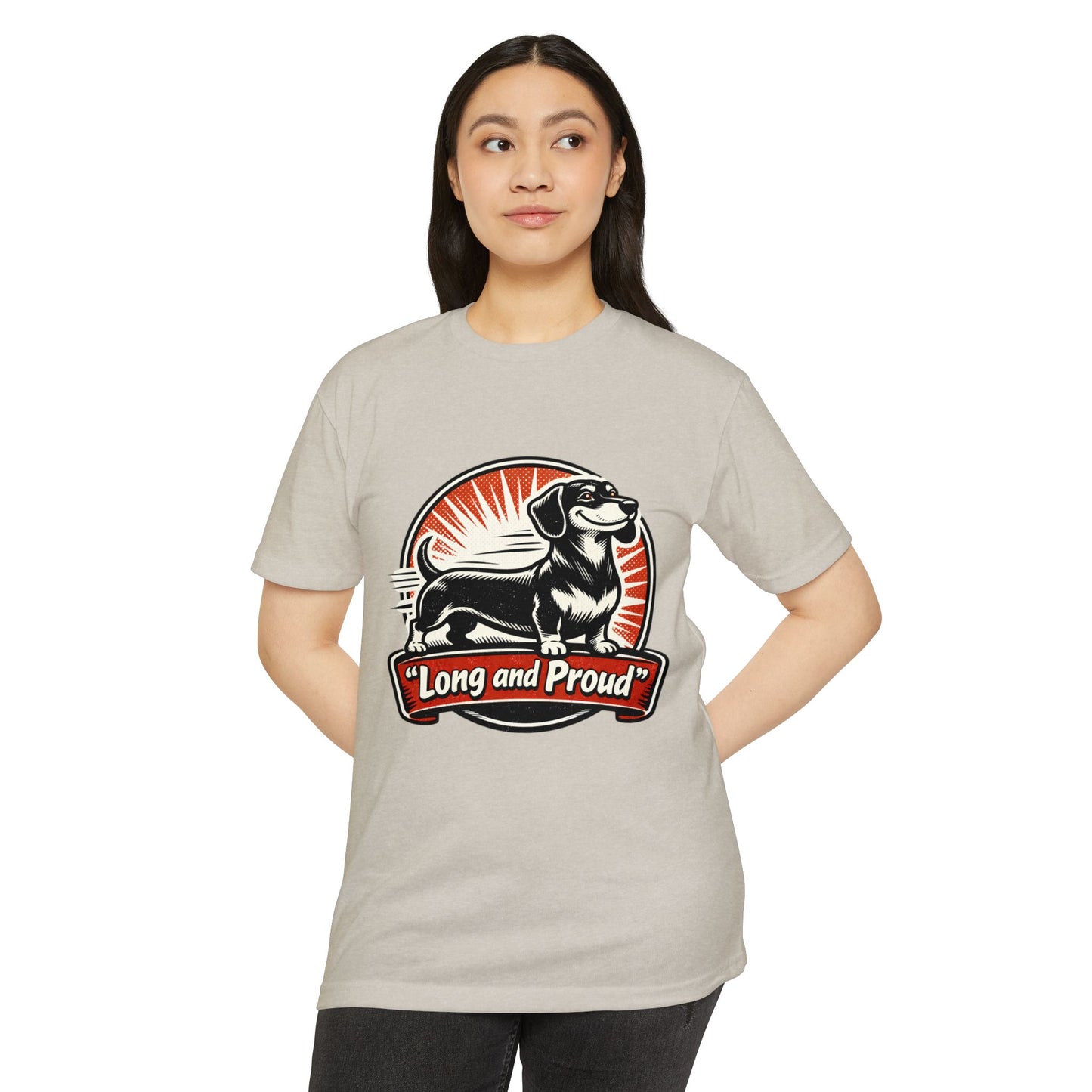 Long and Proud Dachshund T-Shirt — Cute Retro Wiener Dog Tee