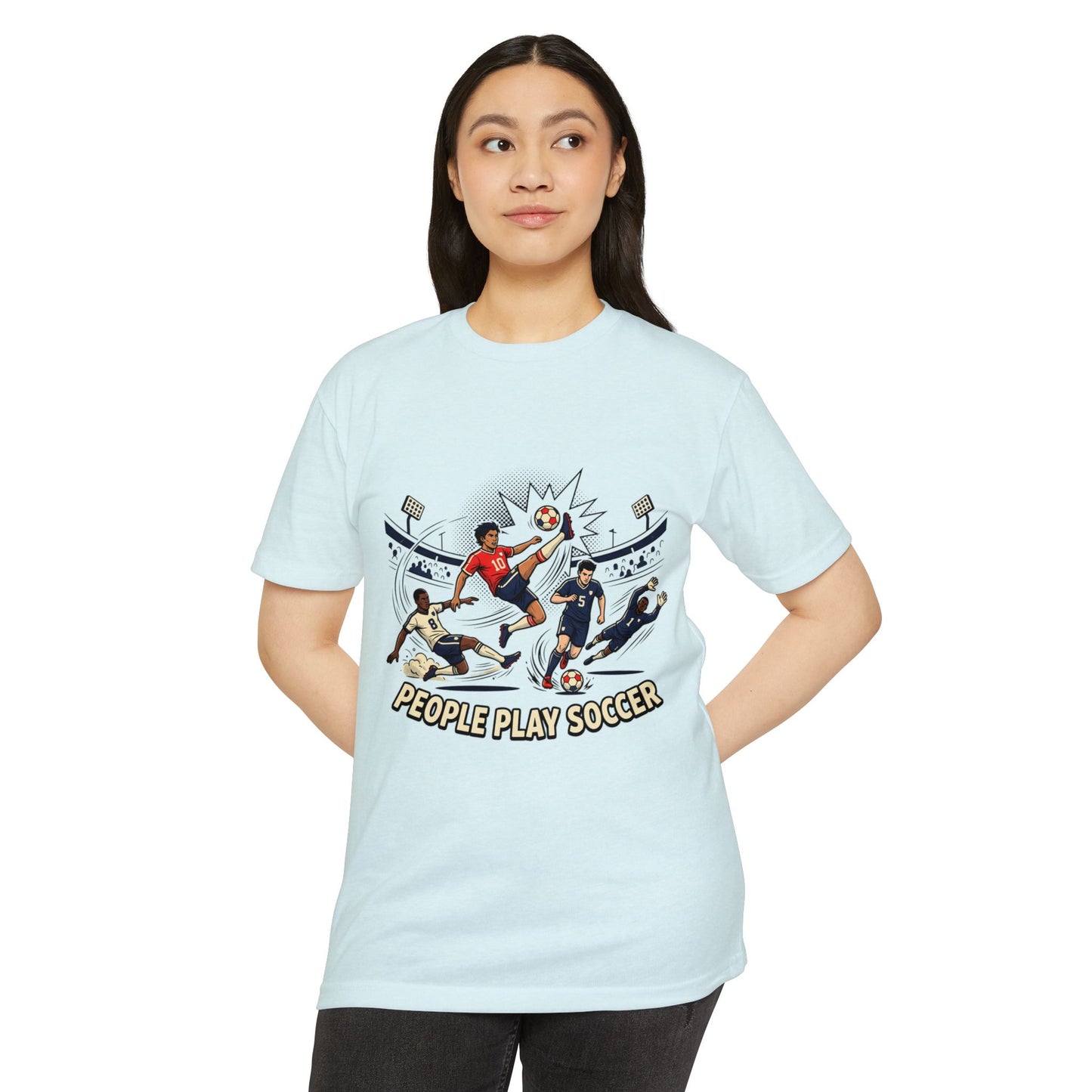 People Play Soccer T-Shirt – Vintage Soccer Players Graphic Tee