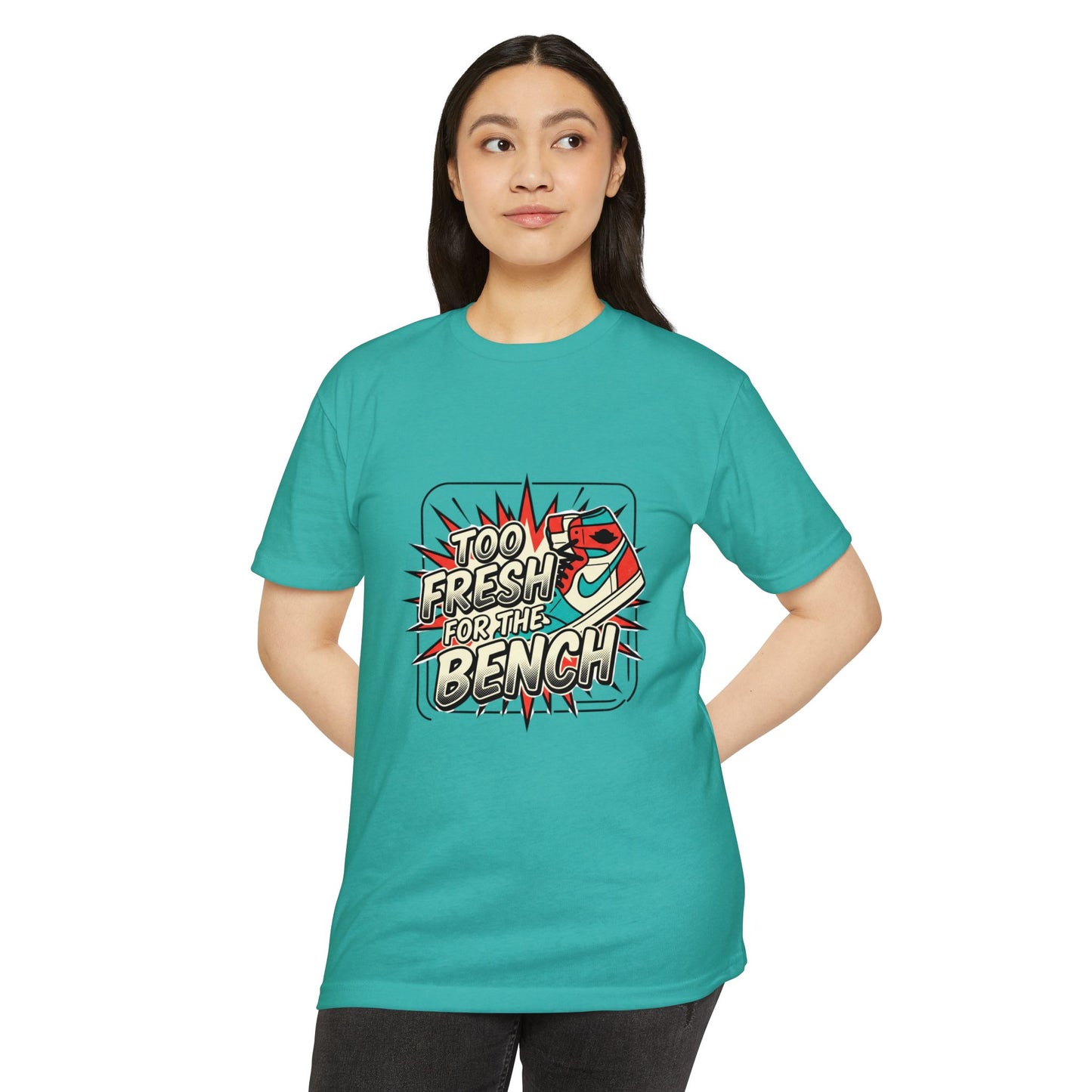 Too Fresh For The Bench Retro Sneaker T-Shirt