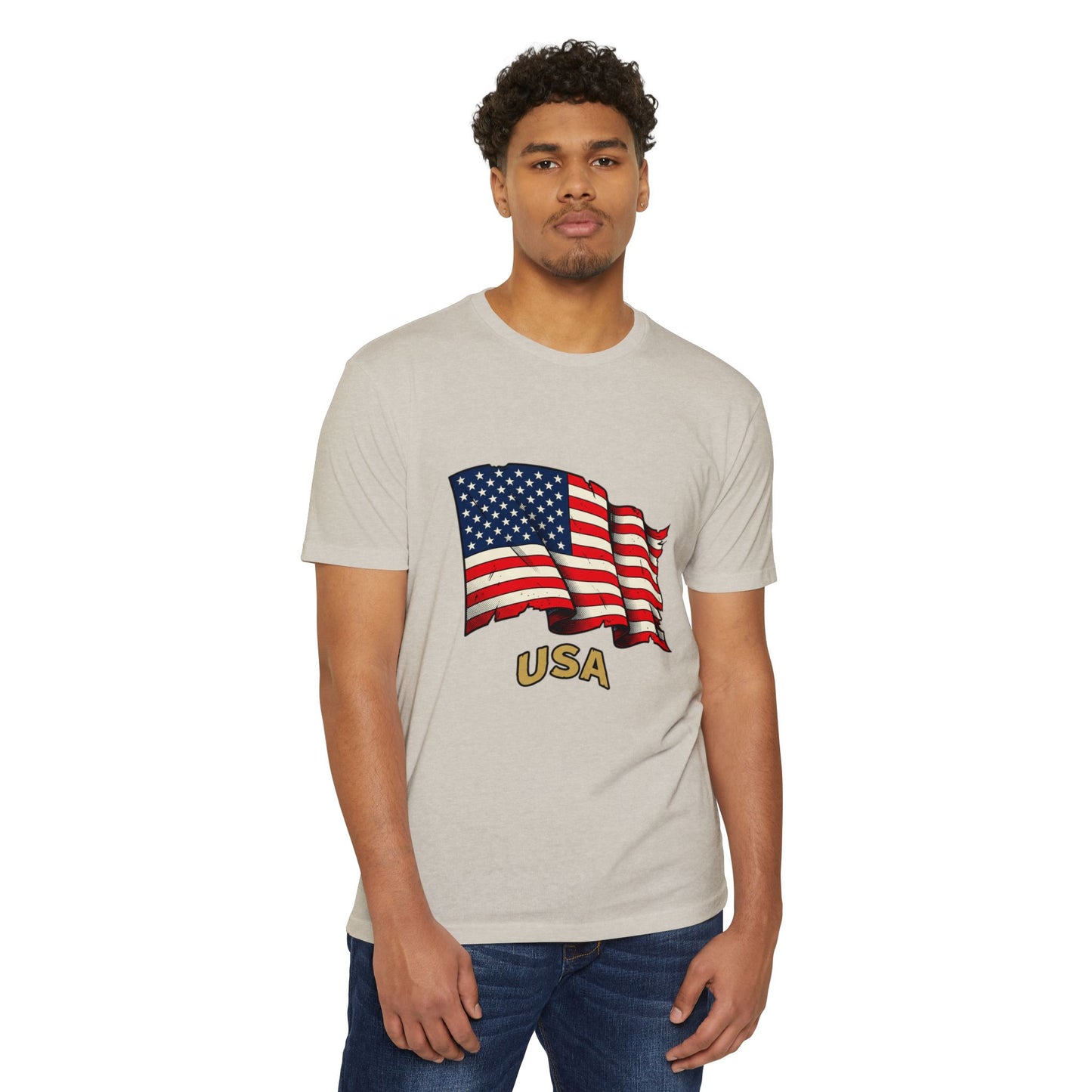 Vintage American Flag T-Shirt — USA Flag Graphic Tee