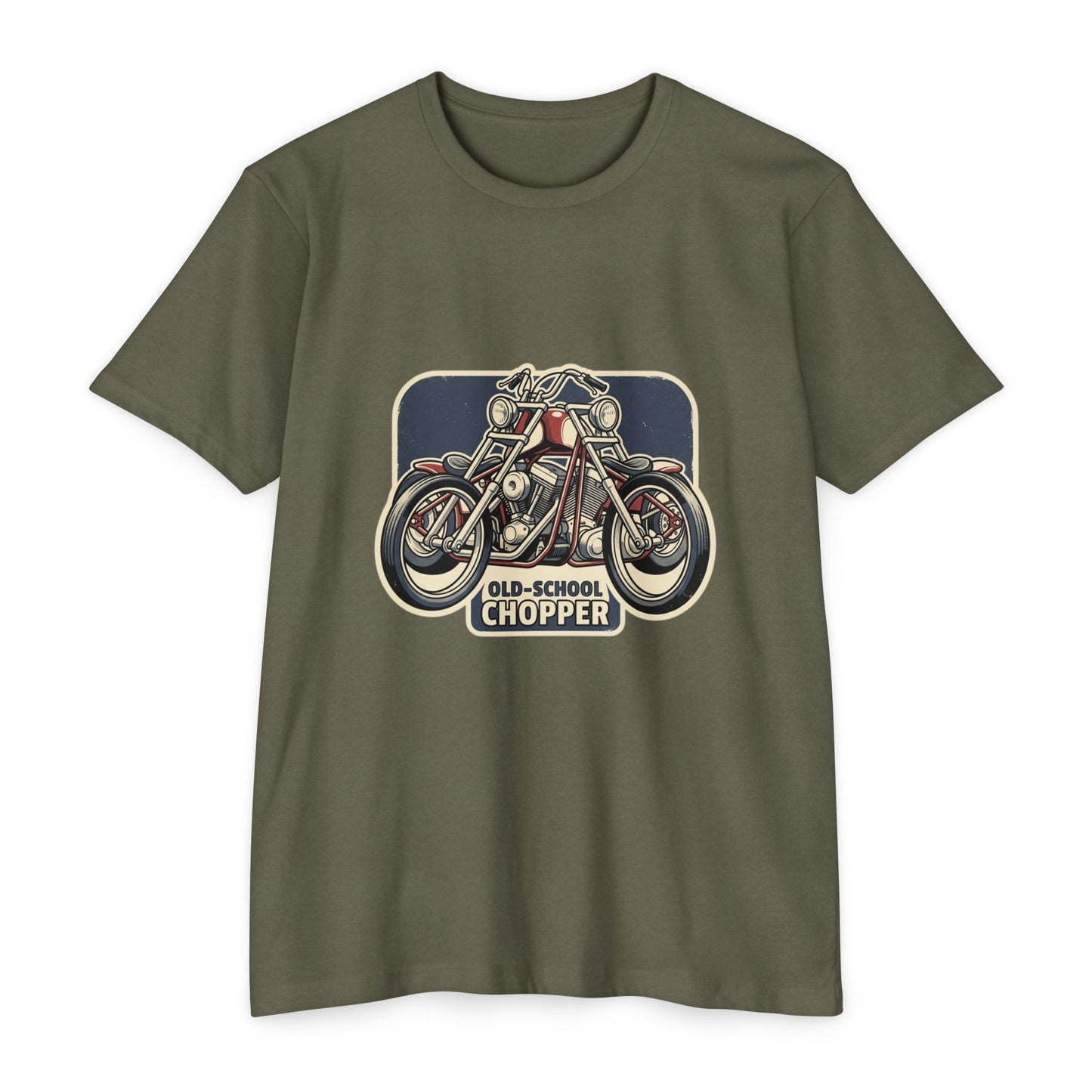 Old-School Chopper Motorcycle T-Shirt — Vintage Biker Tee