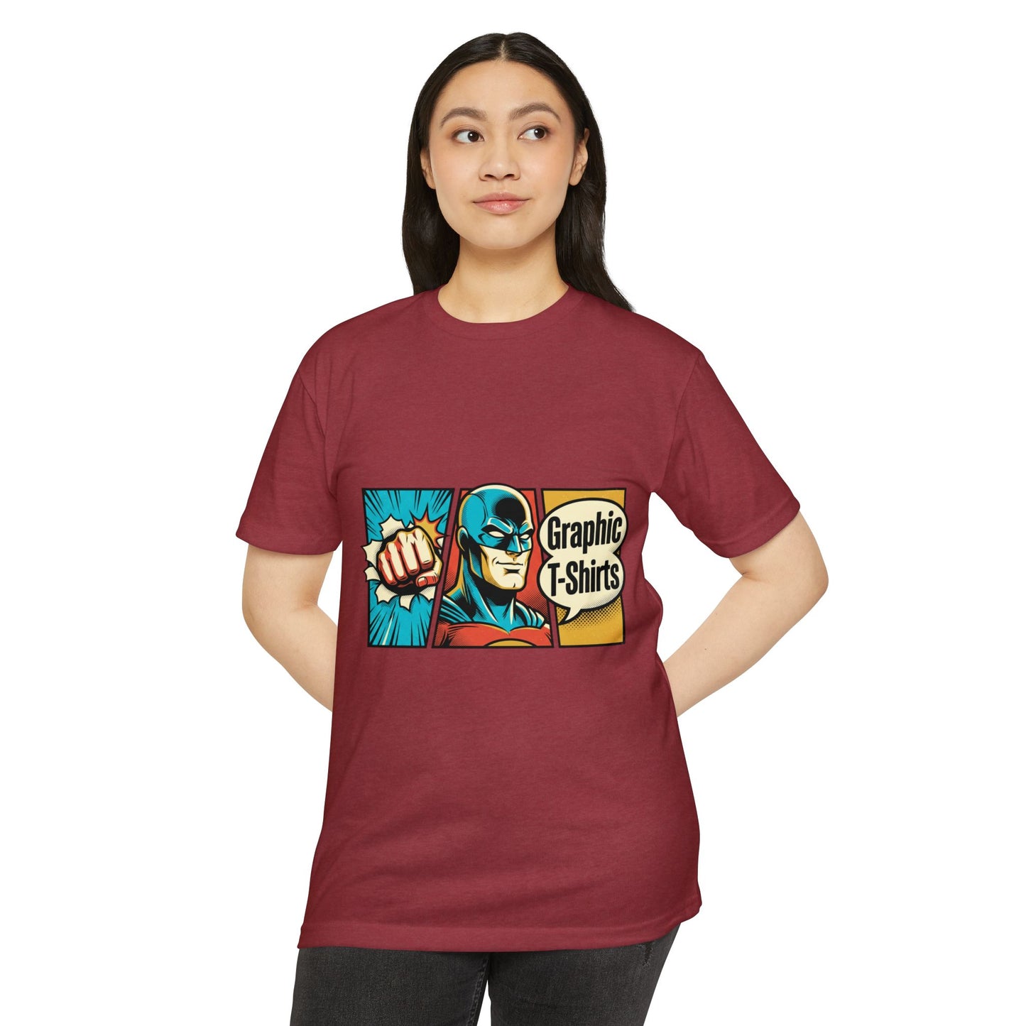 Retro Comic Superhero T-Shirt — Pop Art Graphic Tee