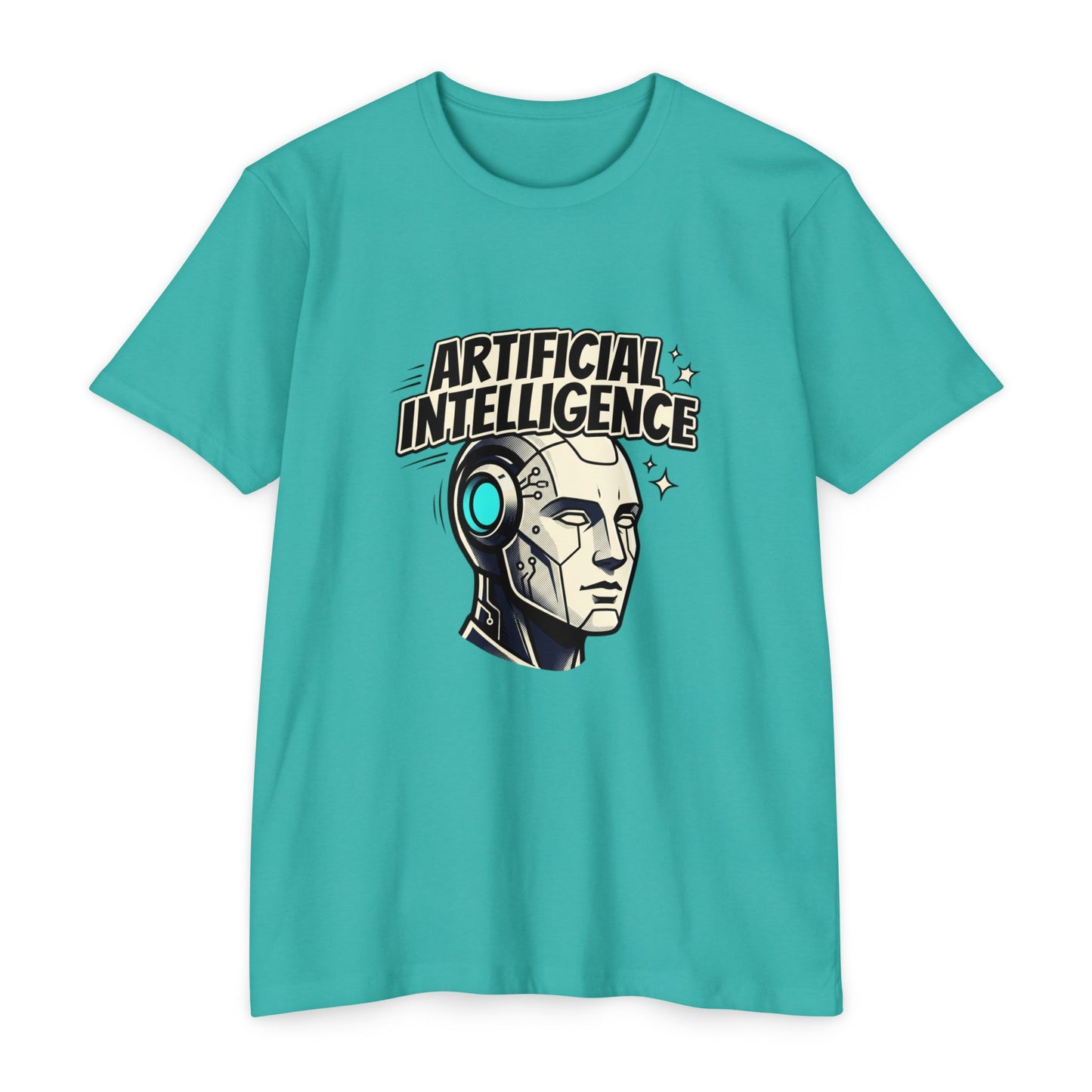 Artificial Intelligence Robot Tee — AI Head Graphic T-Shirt