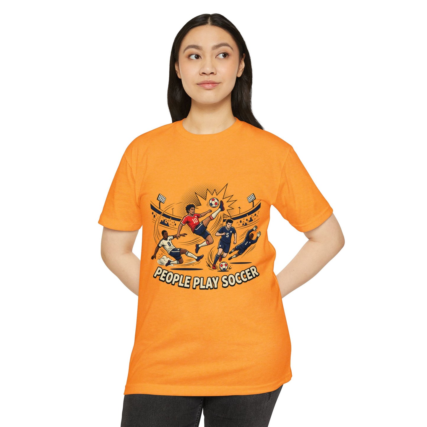 People Play Soccer T-Shirt – Vintage Soccer Players Graphic Tee