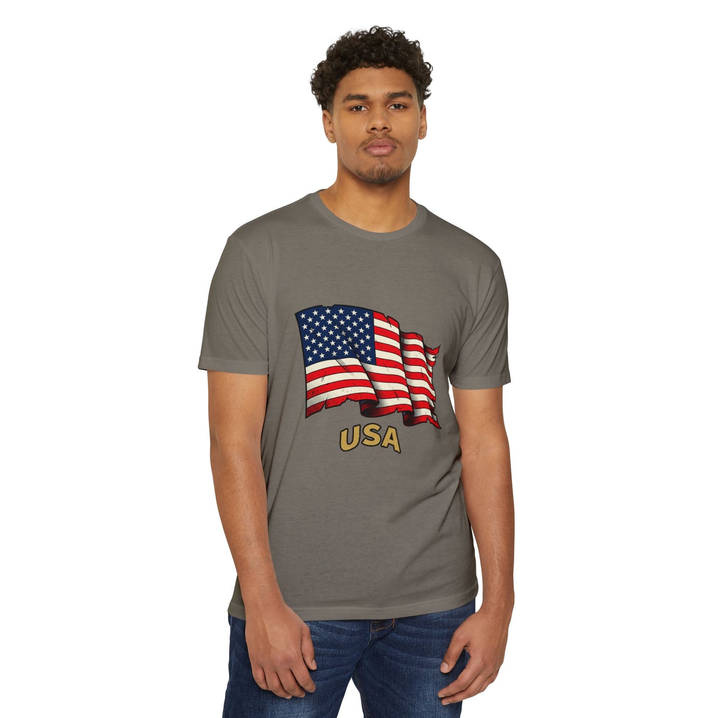 Vintage American Flag T-Shirt — USA Flag Graphic Tee