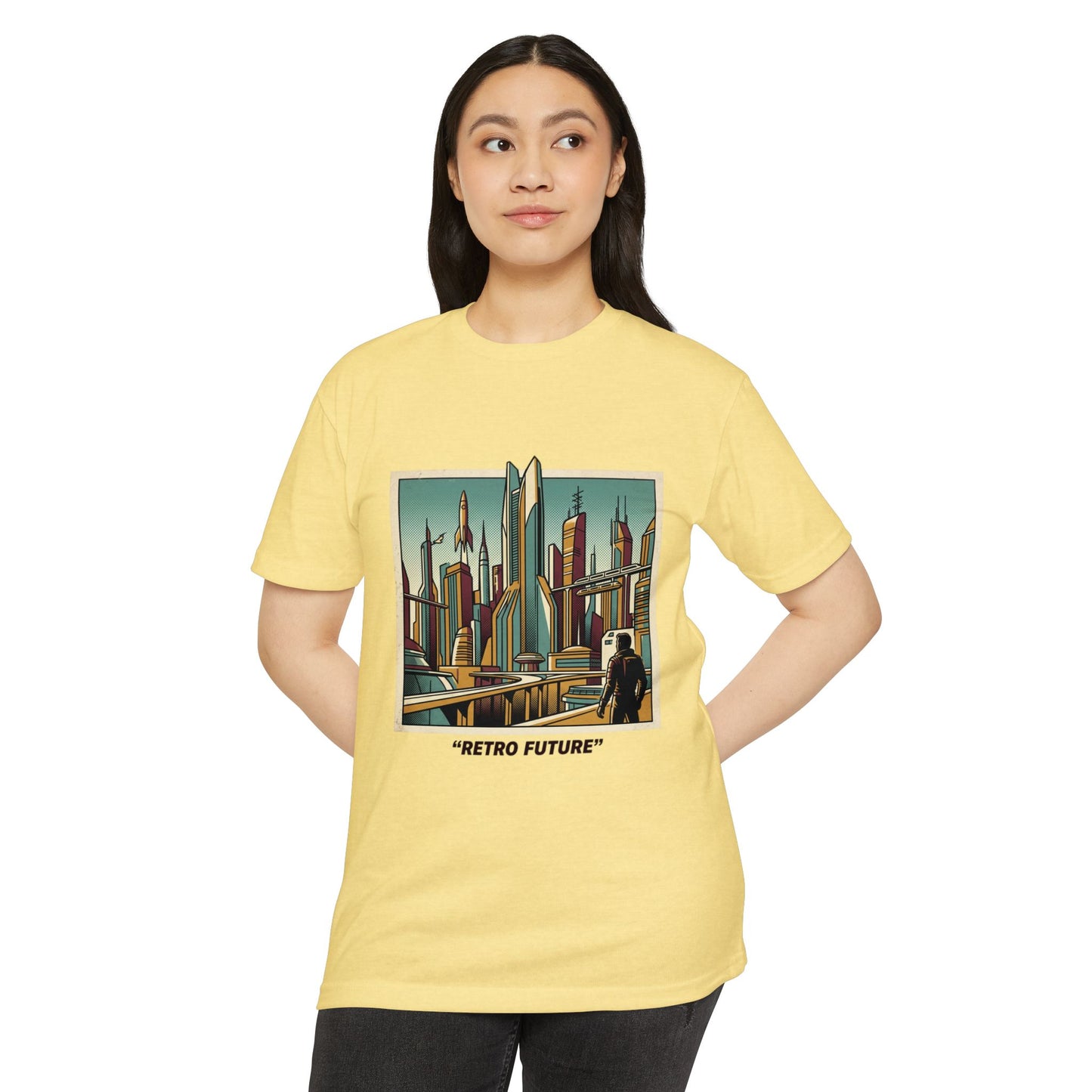 Retro Future Vintage Sci‑Fi City T‑Shirt