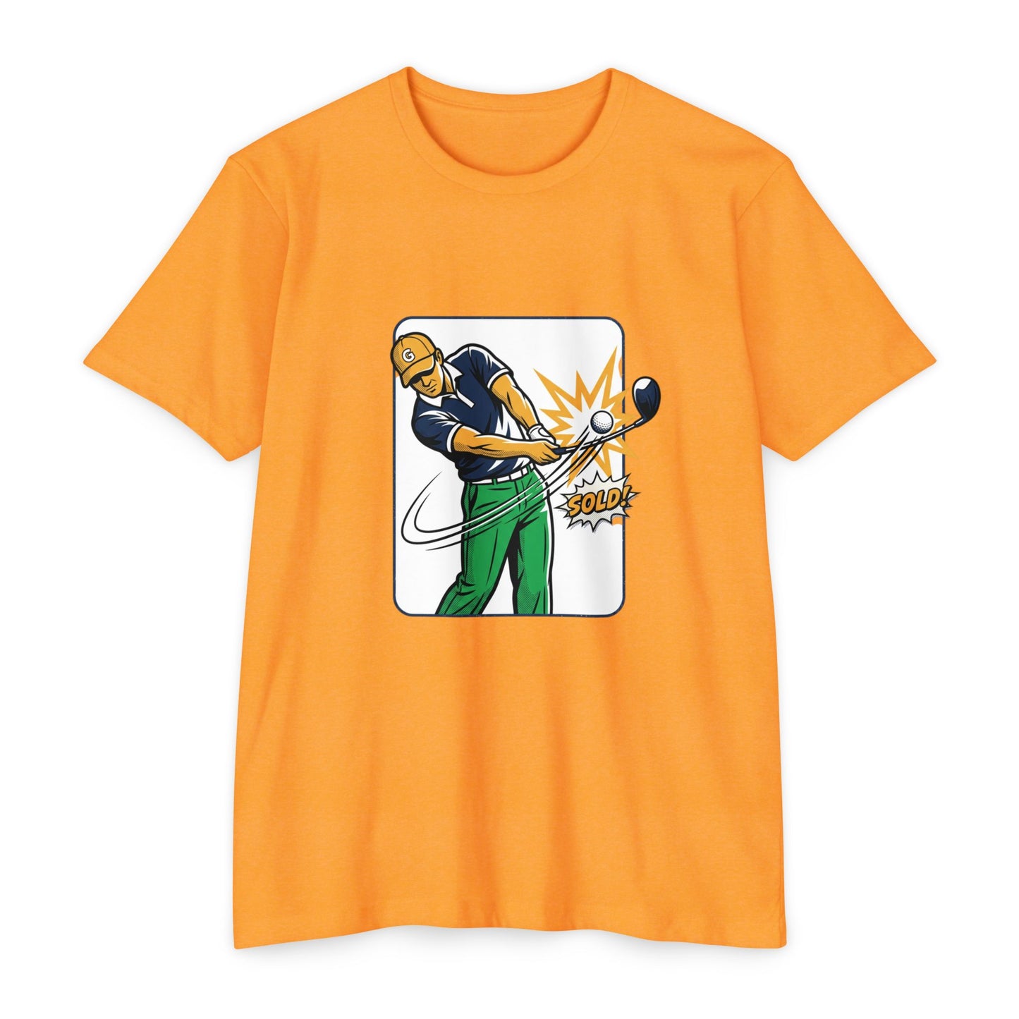 Solid Golfer Illustration Golf Swing T-Shirt