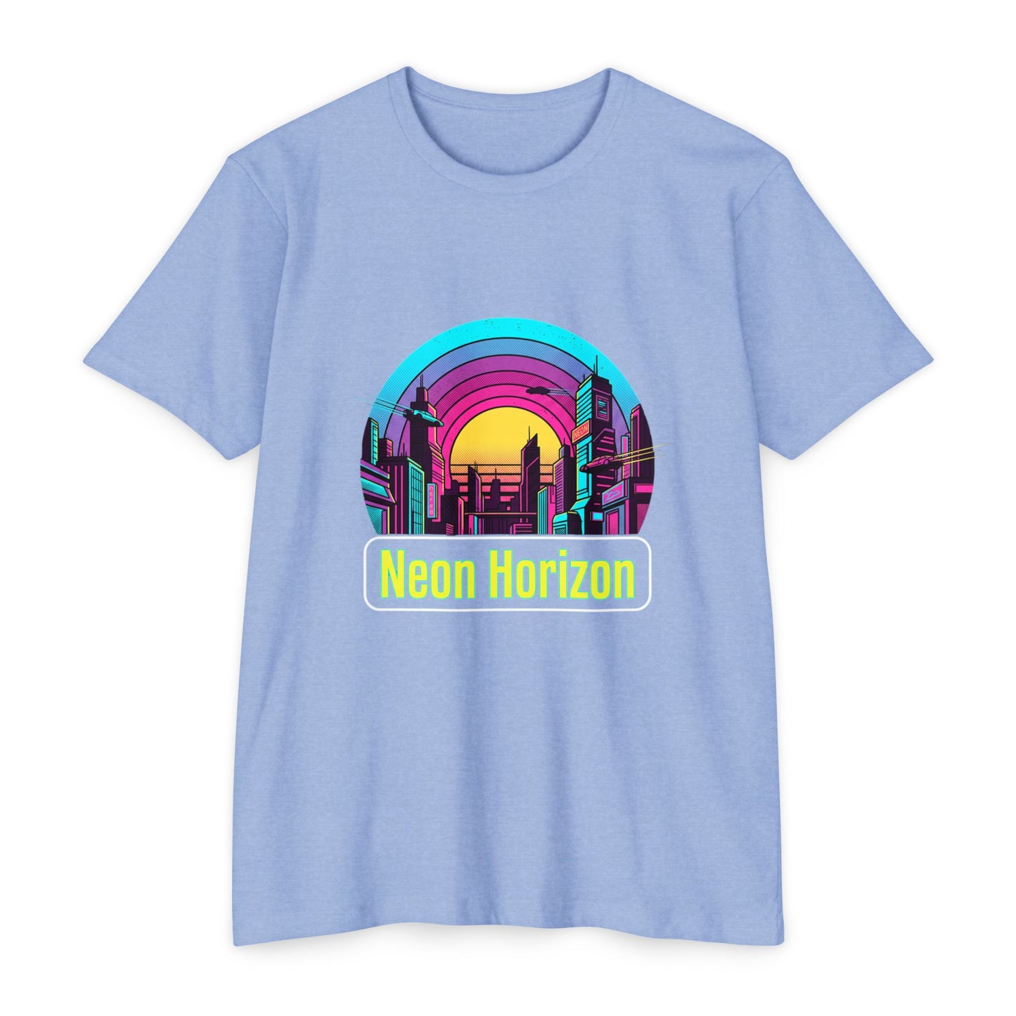 Neon Horizon Retro City T-Shirt
