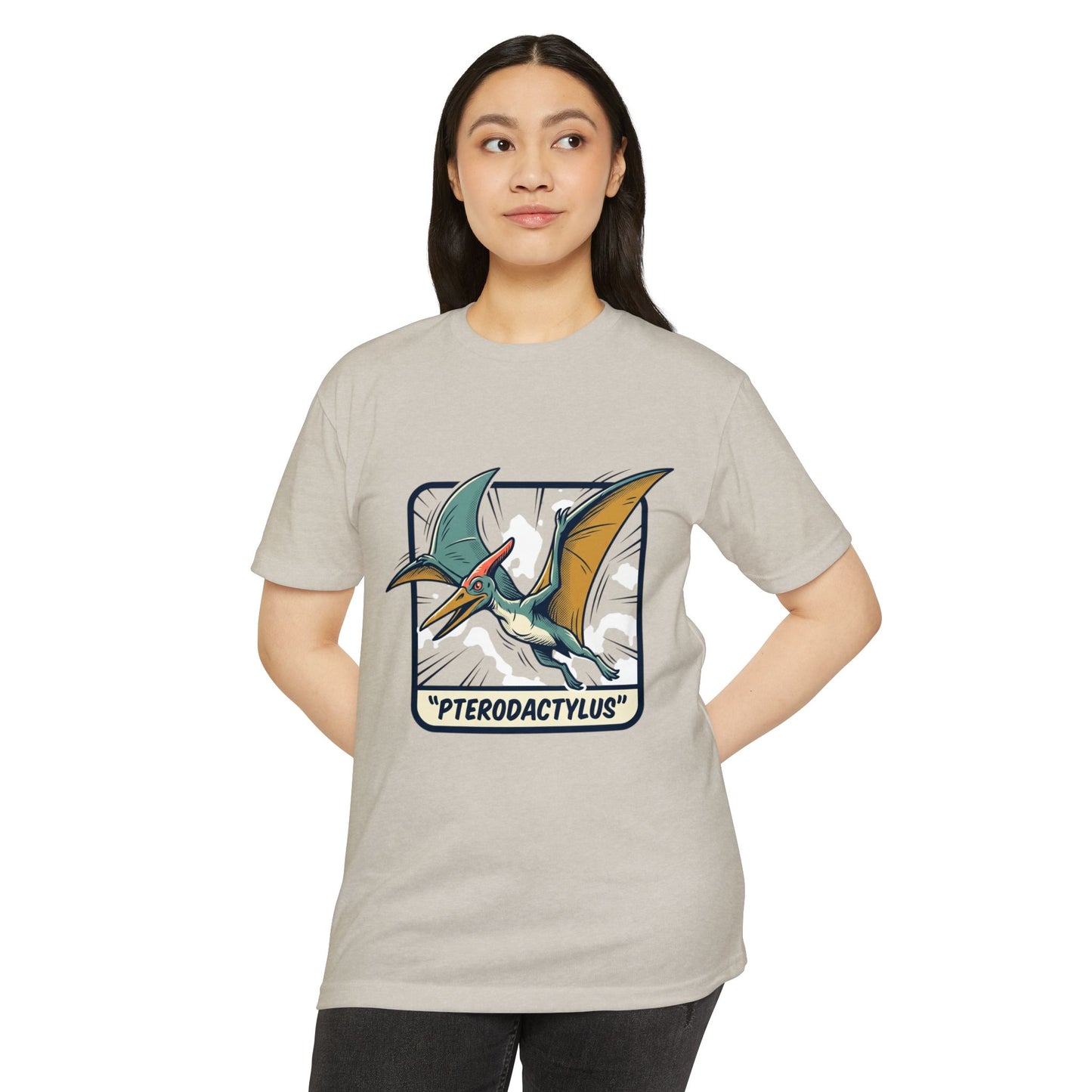 Vintage Pterodactylus Dino T-Shirt — Retro Dinosaur Graphic Tee