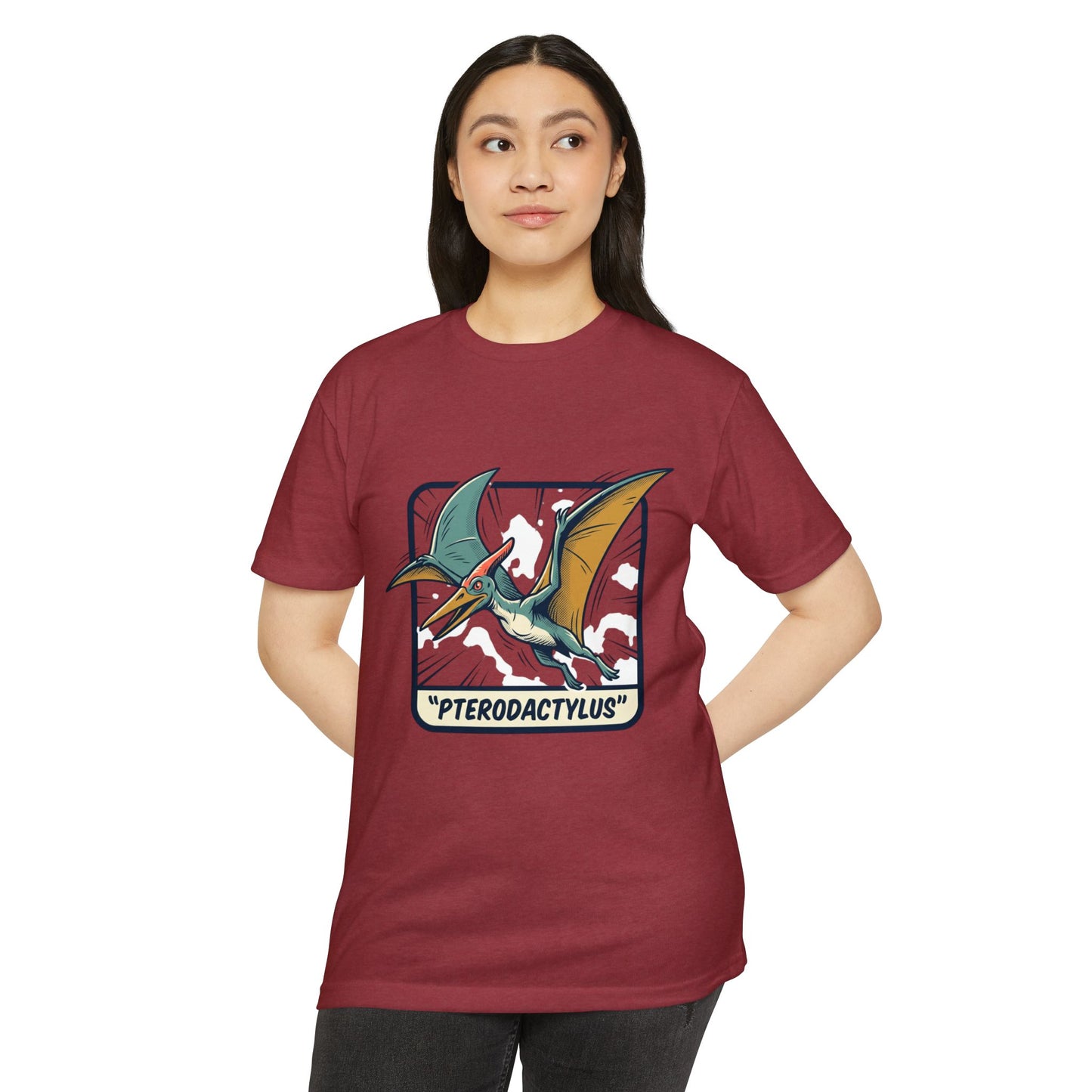 Vintage Pterodactylus Dino T-Shirt — Retro Dinosaur Graphic Tee