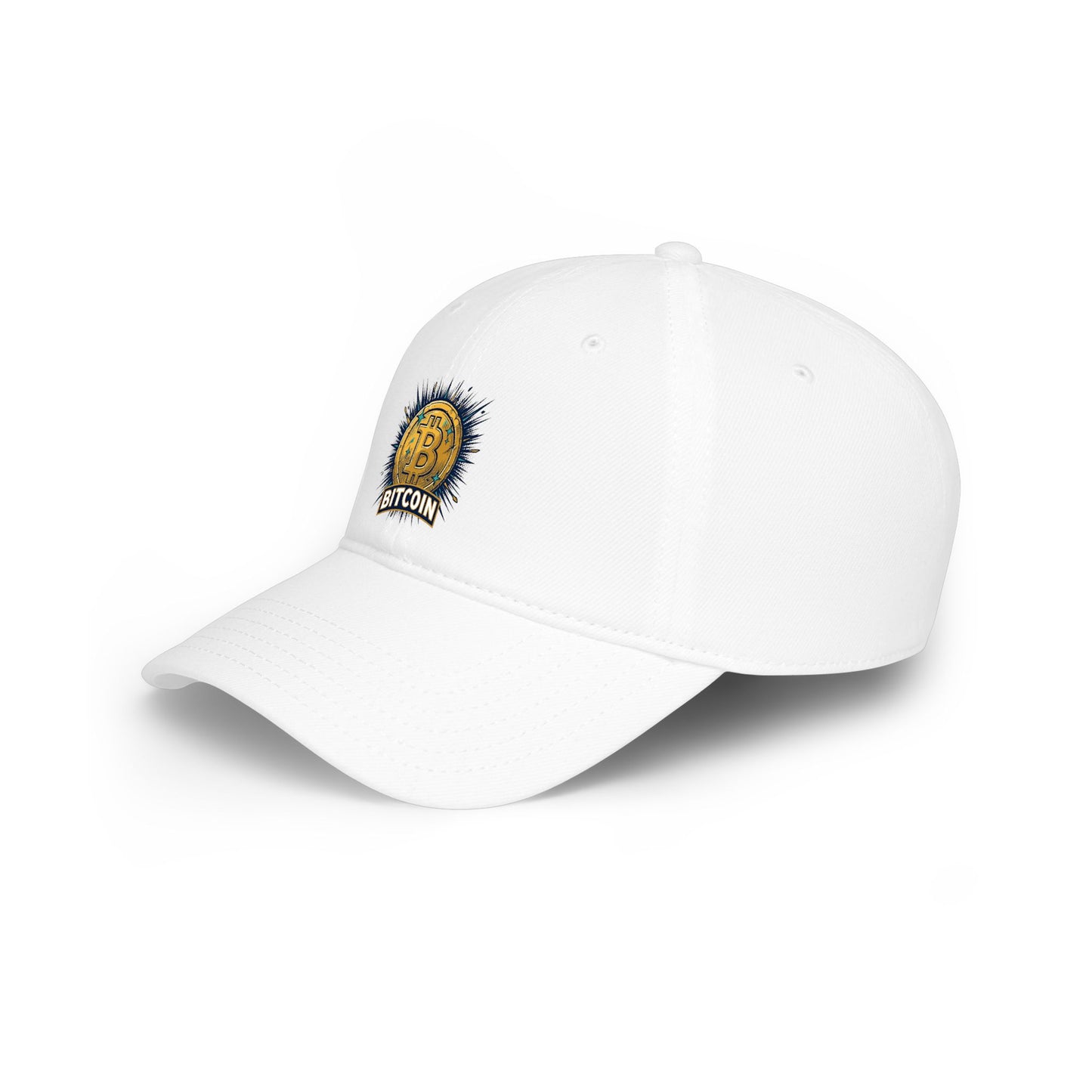 Bitcoin Sunburst Low Profile Baseball Cap — Crypto Logo Hat