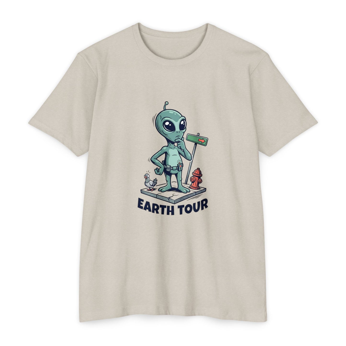 Alien 'Earth Tour' T-Shirt — Cute Space Visitor Graphic Tee
