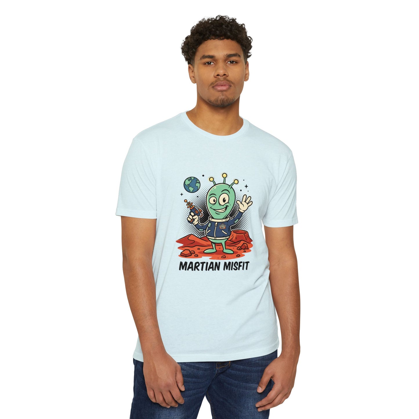 Martian Misfit Retro Alien T-Shirt — Cute Space Graphic Tee