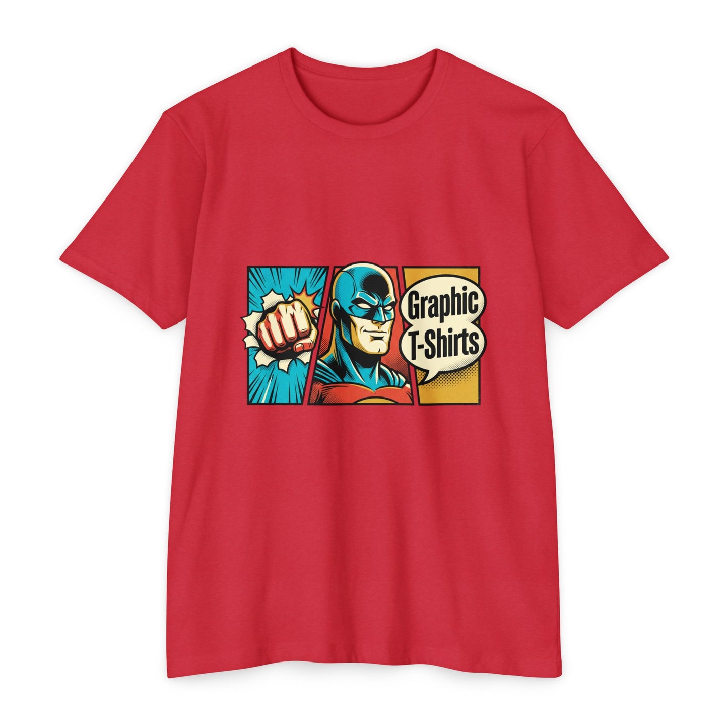 Retro Comic Superhero T-Shirt — Pop Art Graphic Tee