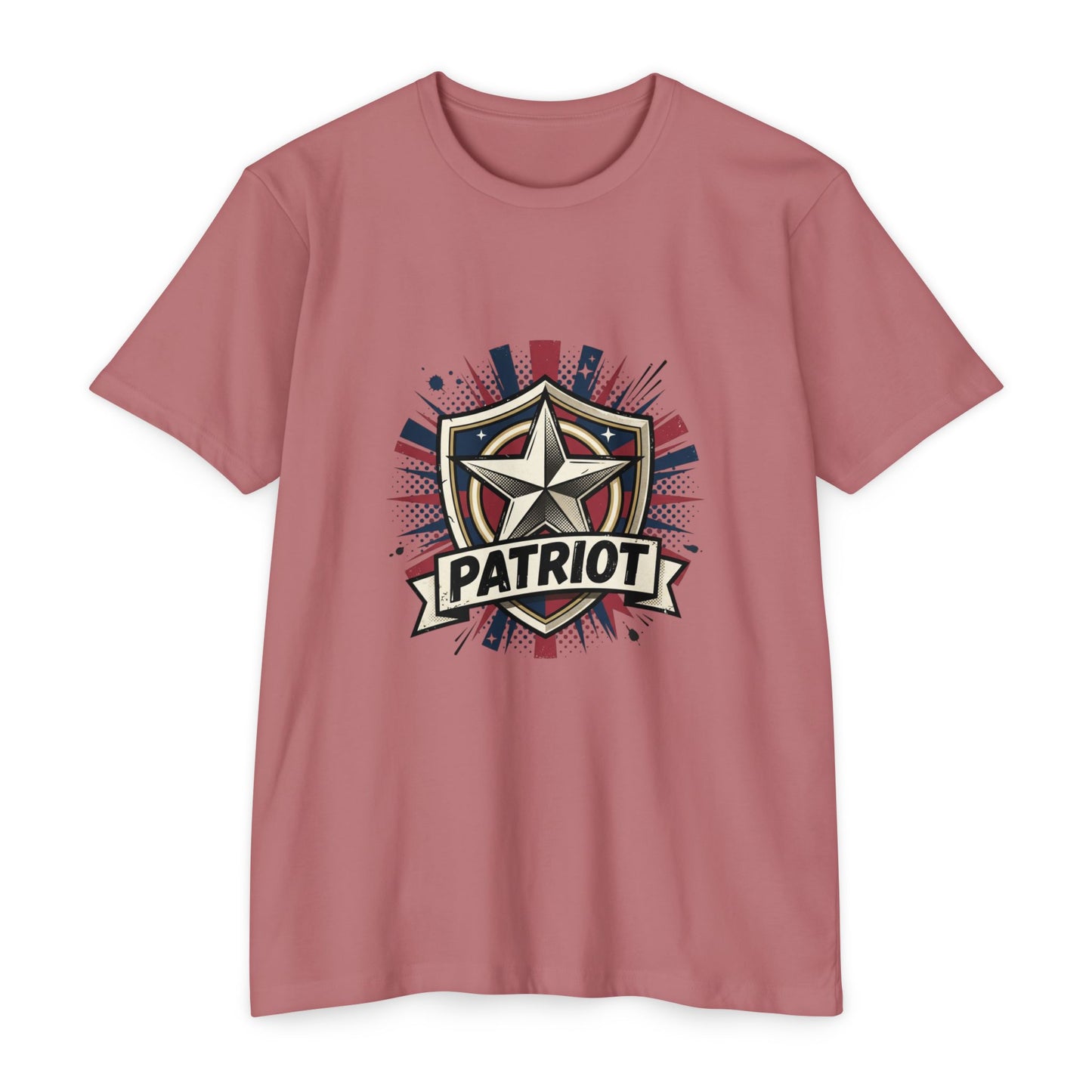 Patriot Shield T-Shirt — Vintage American Star Graphic Tee