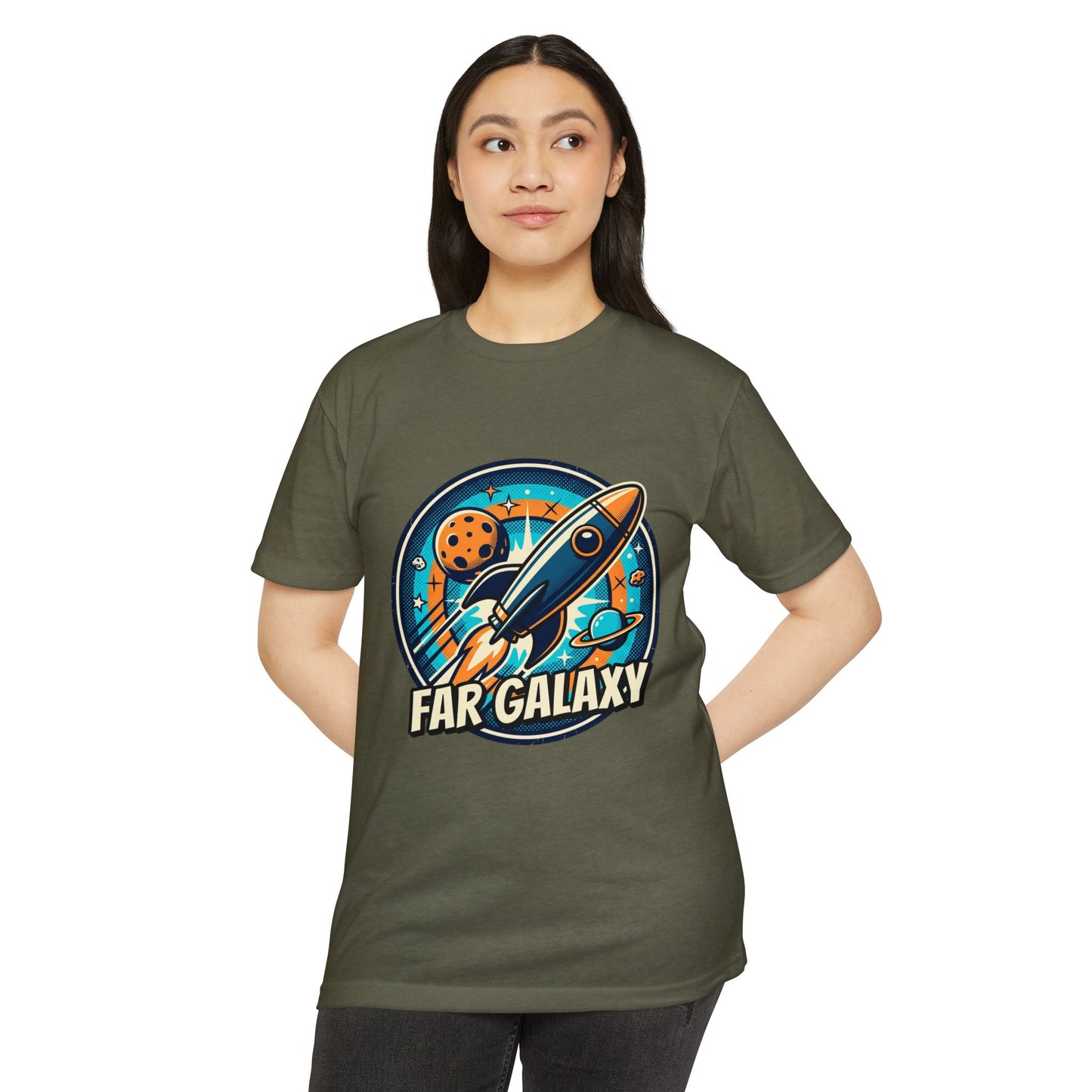 Retro Far Galaxy Rocket T-Shirt — Vintage Space Graphic Tee