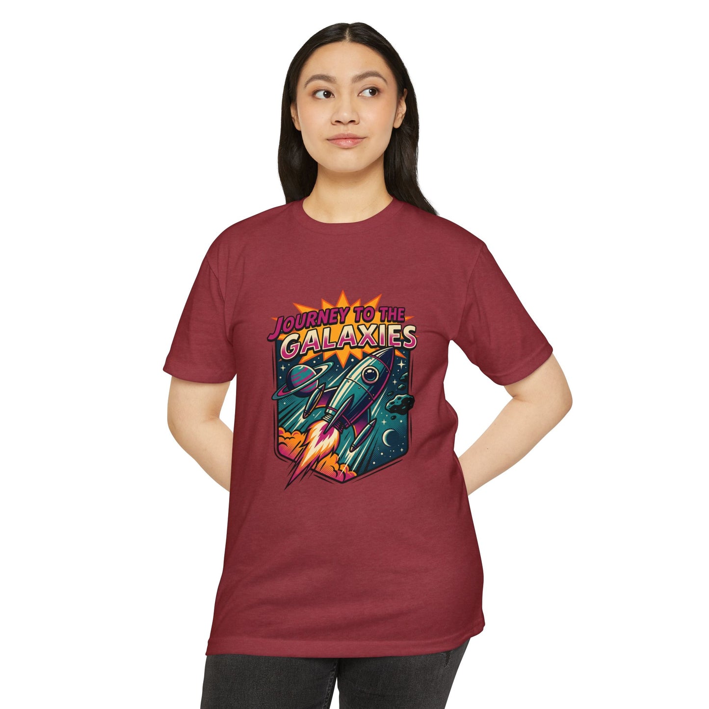 Journey to the Galaxies T-Shirt — Retro Rocket Space Tee
