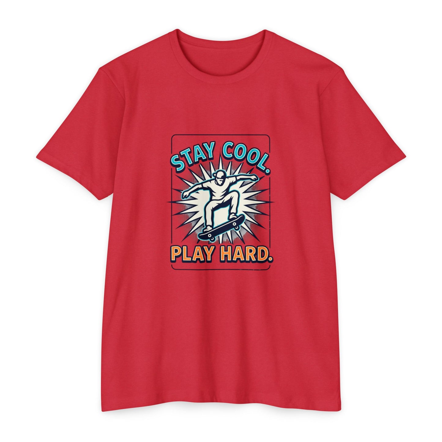 Stay Cool Play Hard Skateboard T-Shirt