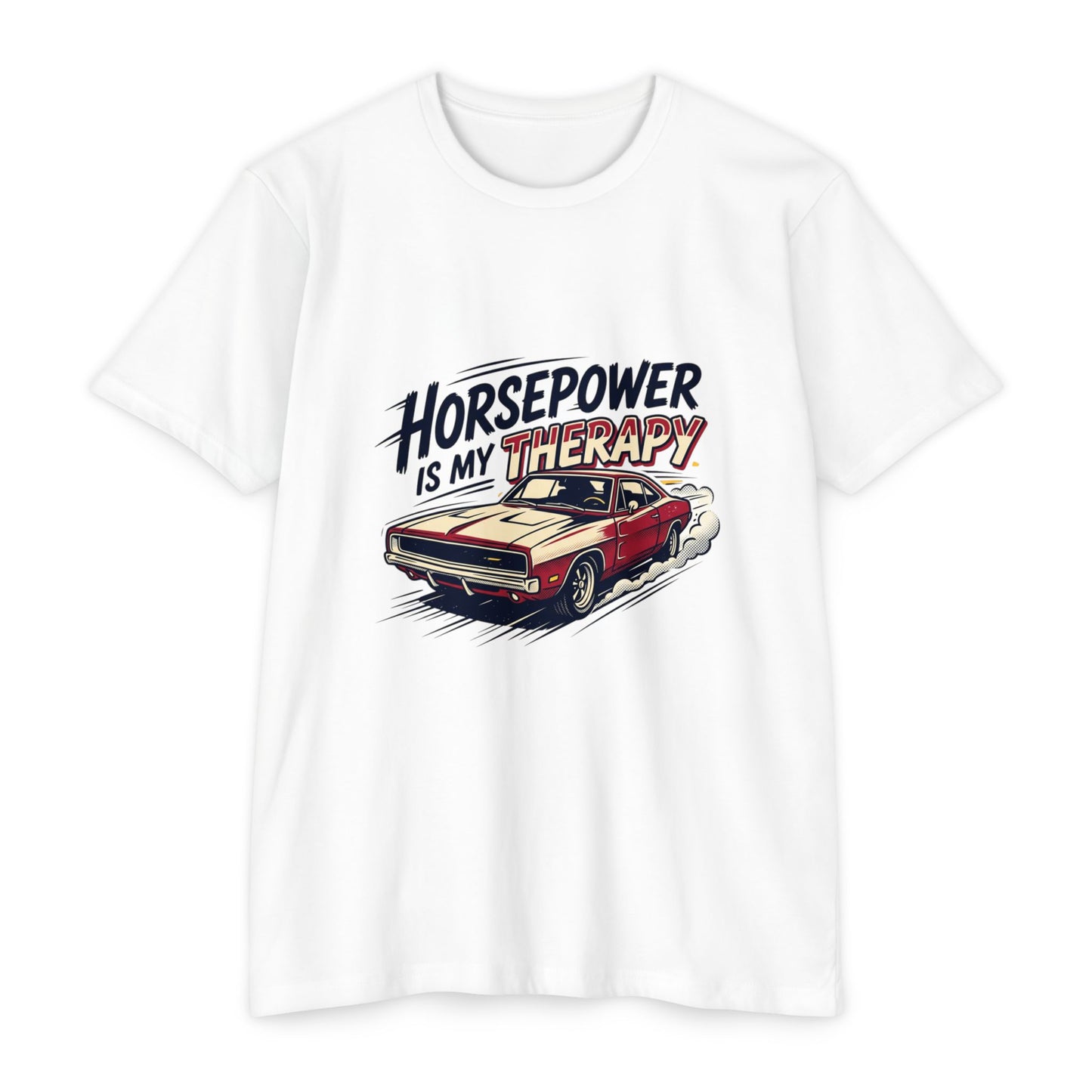 Horsepower Is My Therapy T-Shirt — Racing & Car Enthusiast Tee