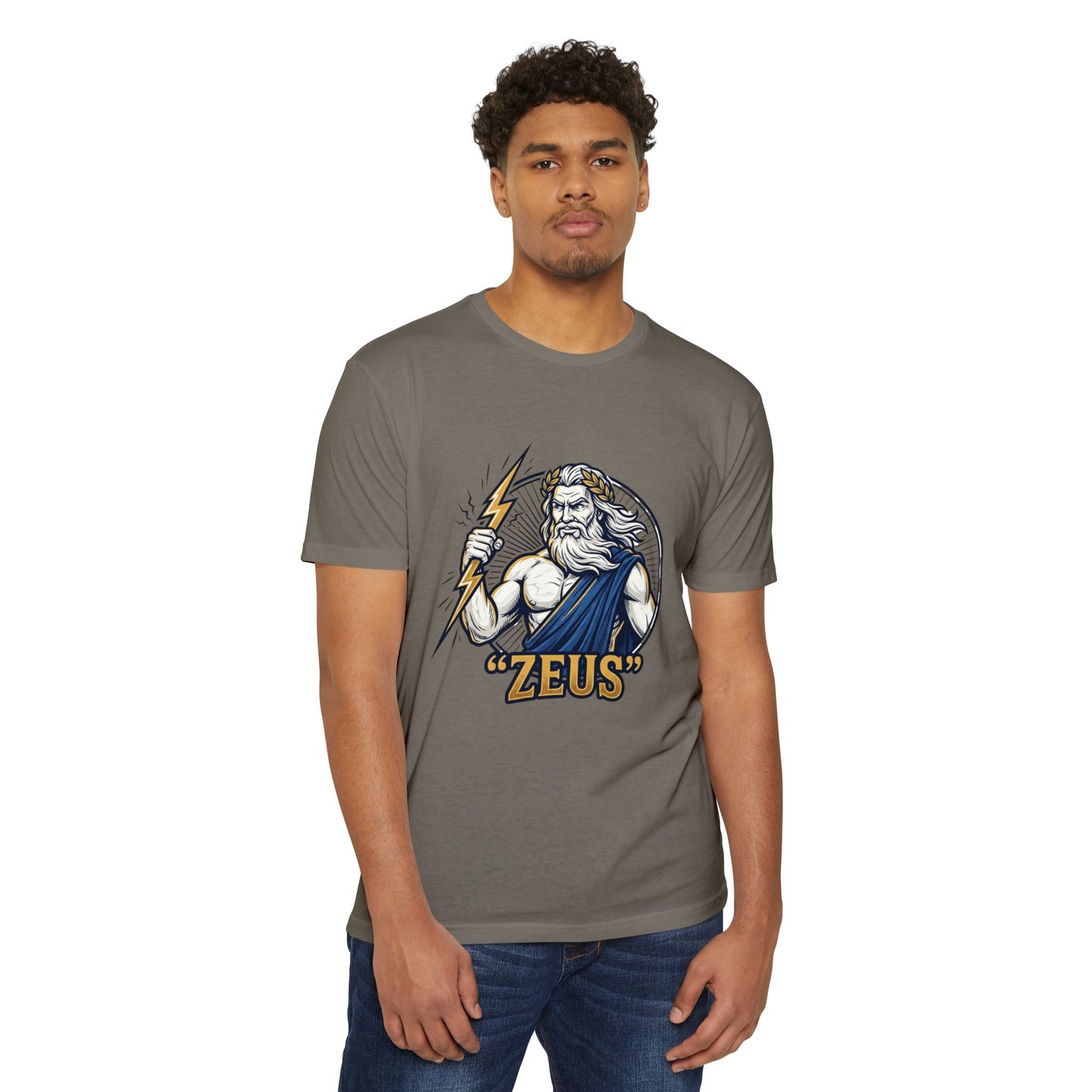 Zeus Lightning Graphic T‑Shirt — Mythology Greek God Tee