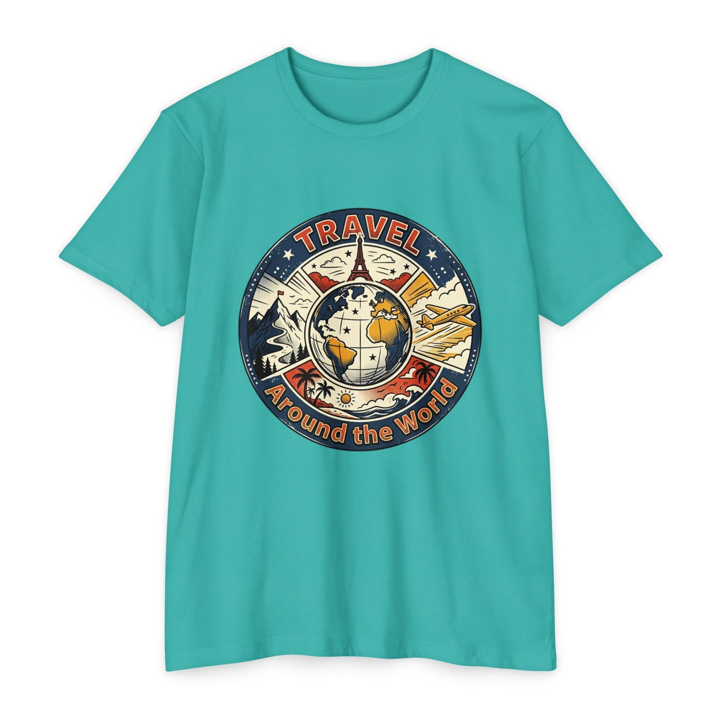 Vintage Globe Adventure T-Shirt — Travel Around the World Tee