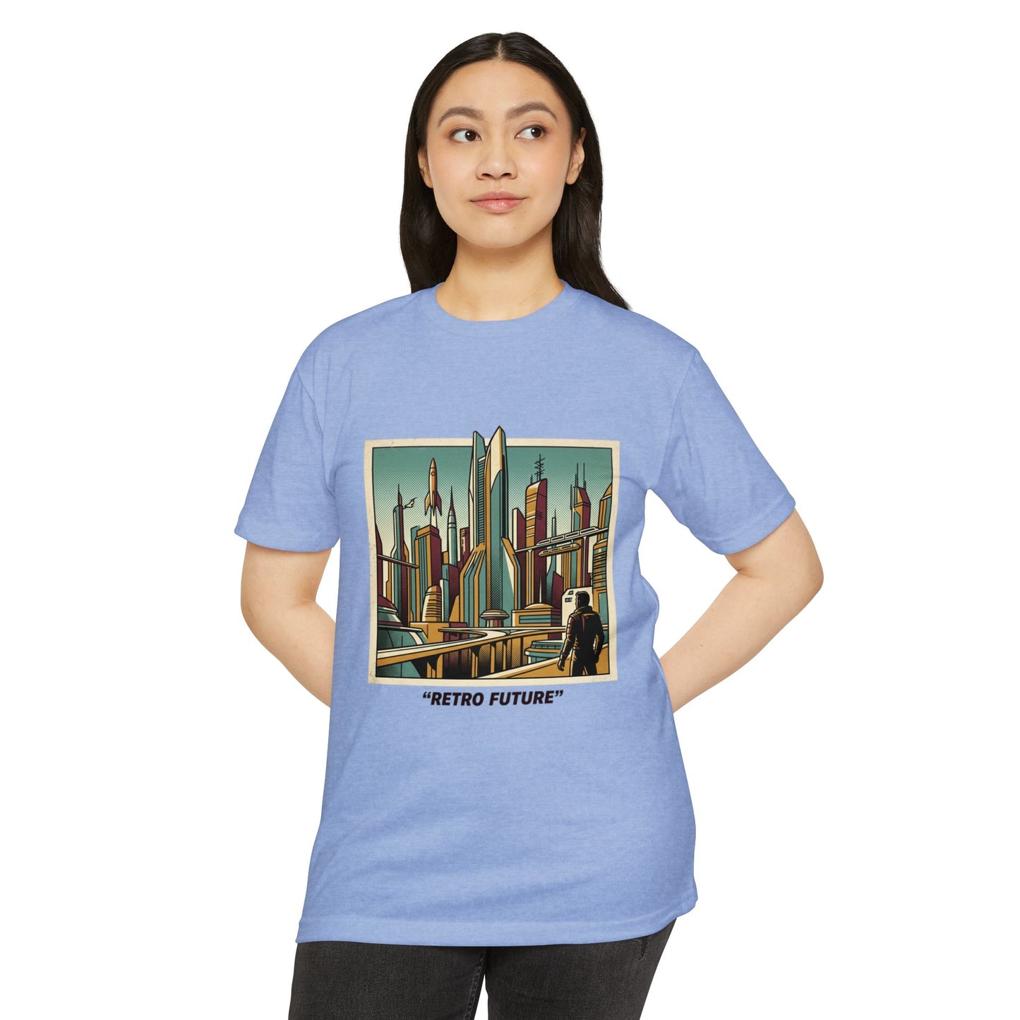 Retro Future Vintage Sci‑Fi City T‑Shirt