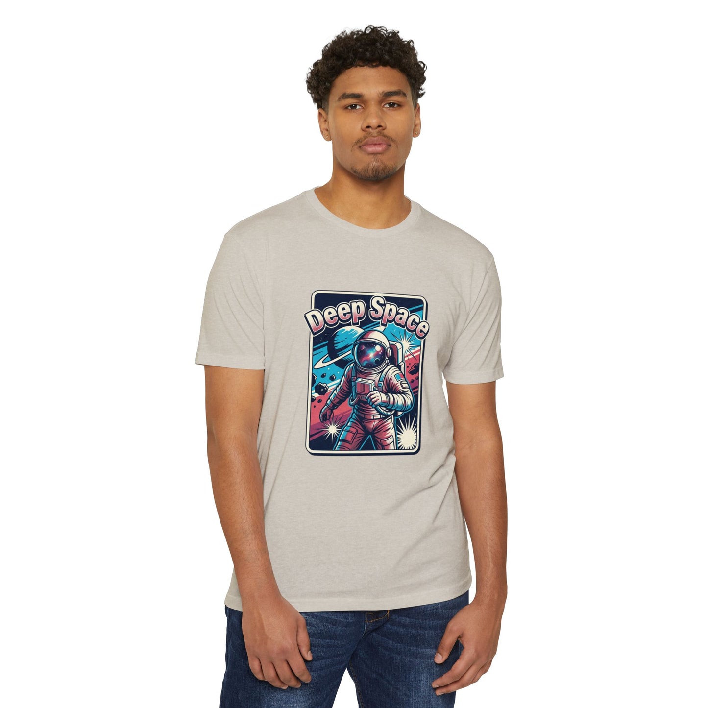 Deep Space Astronaut T-Shirt — Retro Space Exploration Tee