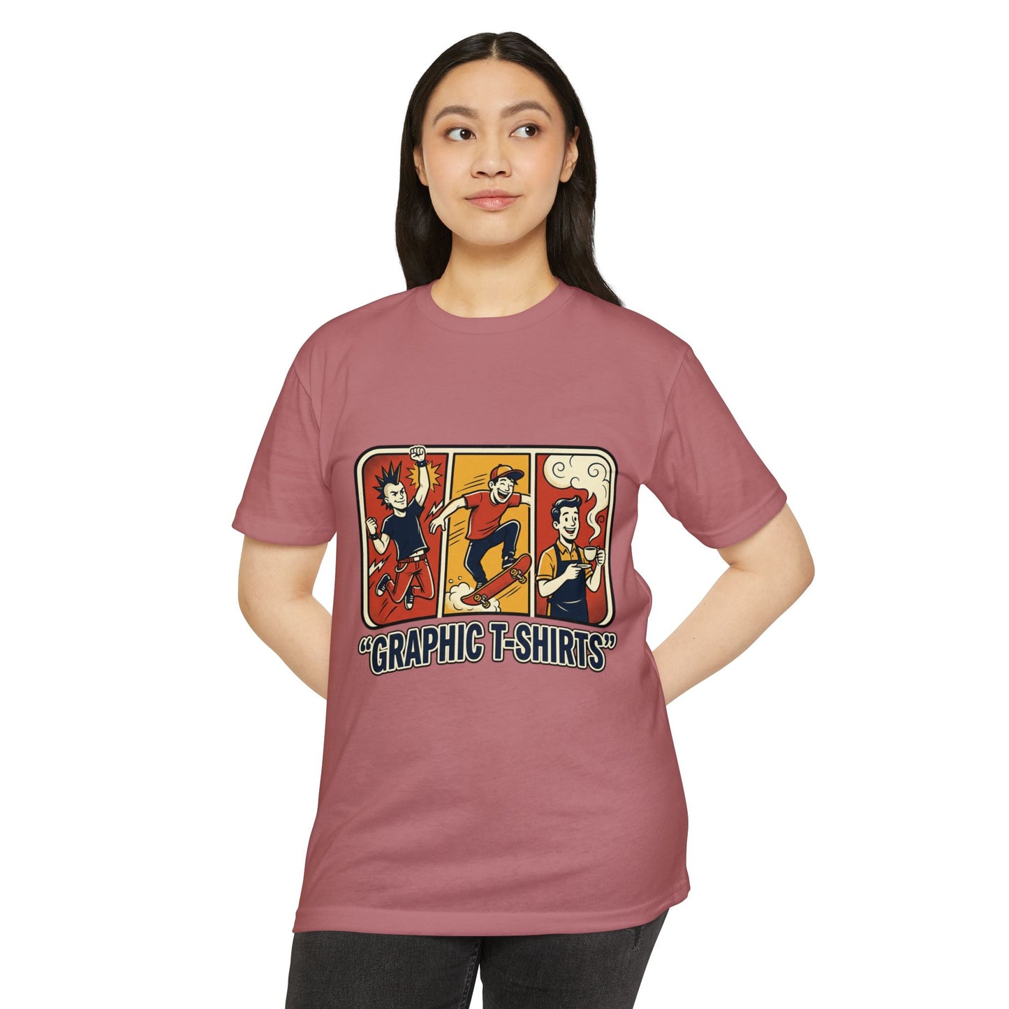 Retro Skateboard Graphic T-Shirt — Vintage Cartoon Skate Tee
