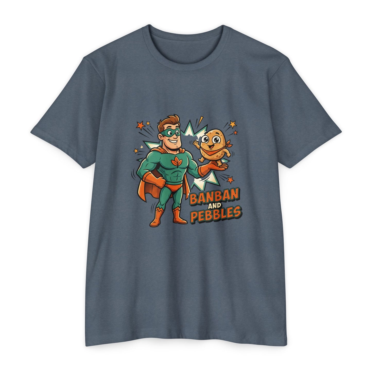 Banban and Pebbles Superhero Kids T-Shirt