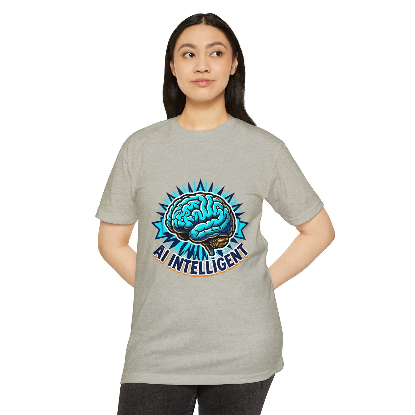 AI Intelligent Brain Graphic T-Shirt — Futuristic Tech Design for AI Enthusiasts