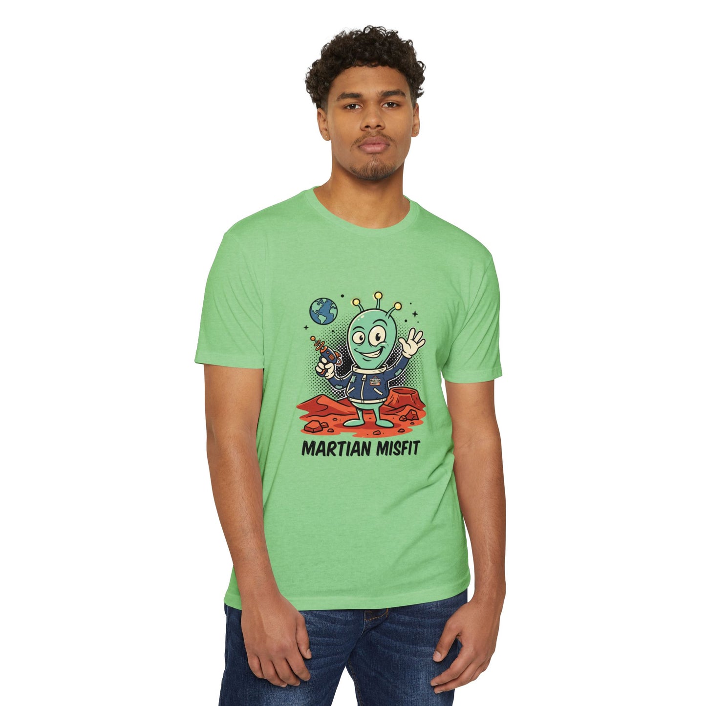 Martian Misfit Retro Alien T-Shirt — Cute Space Graphic Tee
