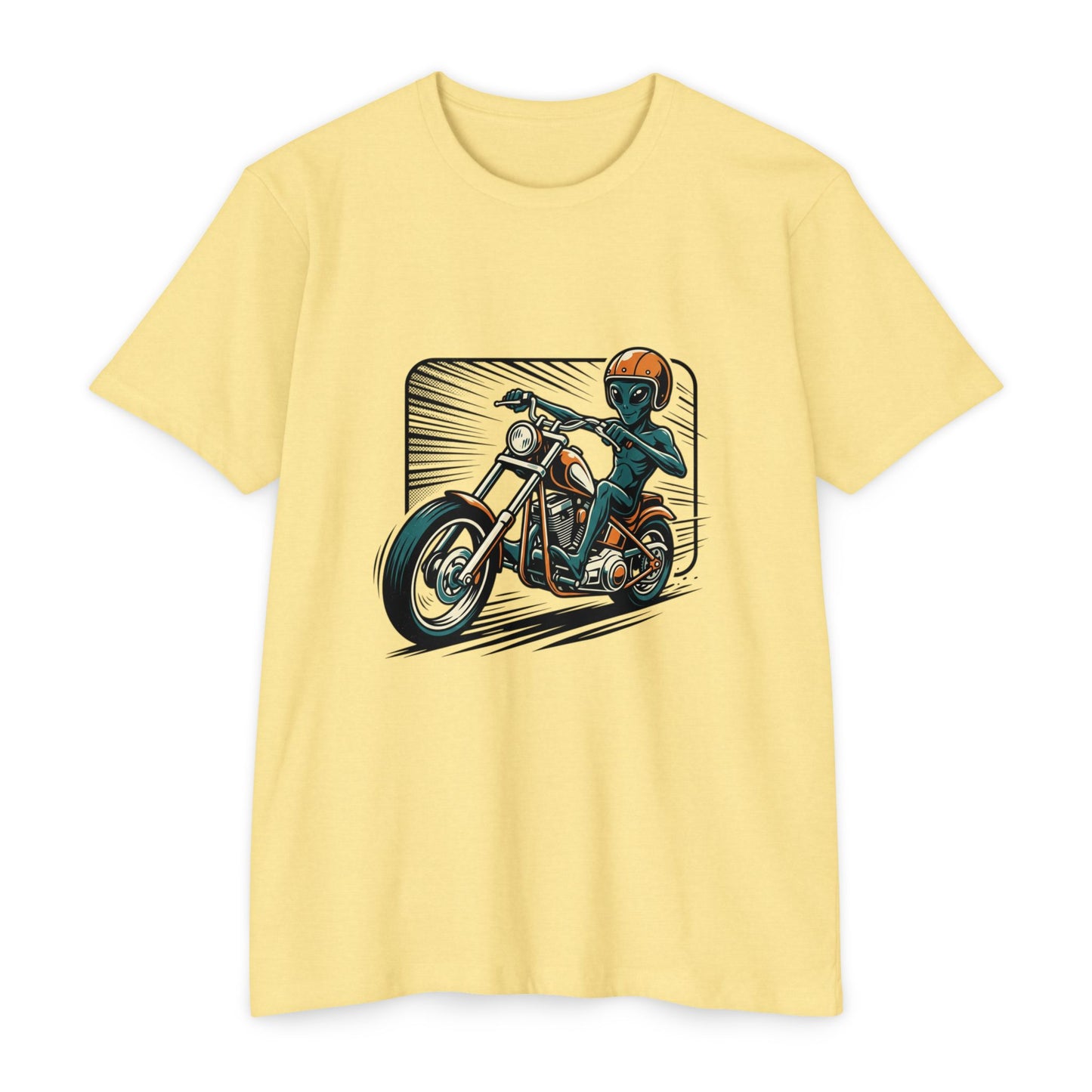 Motorcycle Rider Graphic T-Shirt — Retro Biker Design