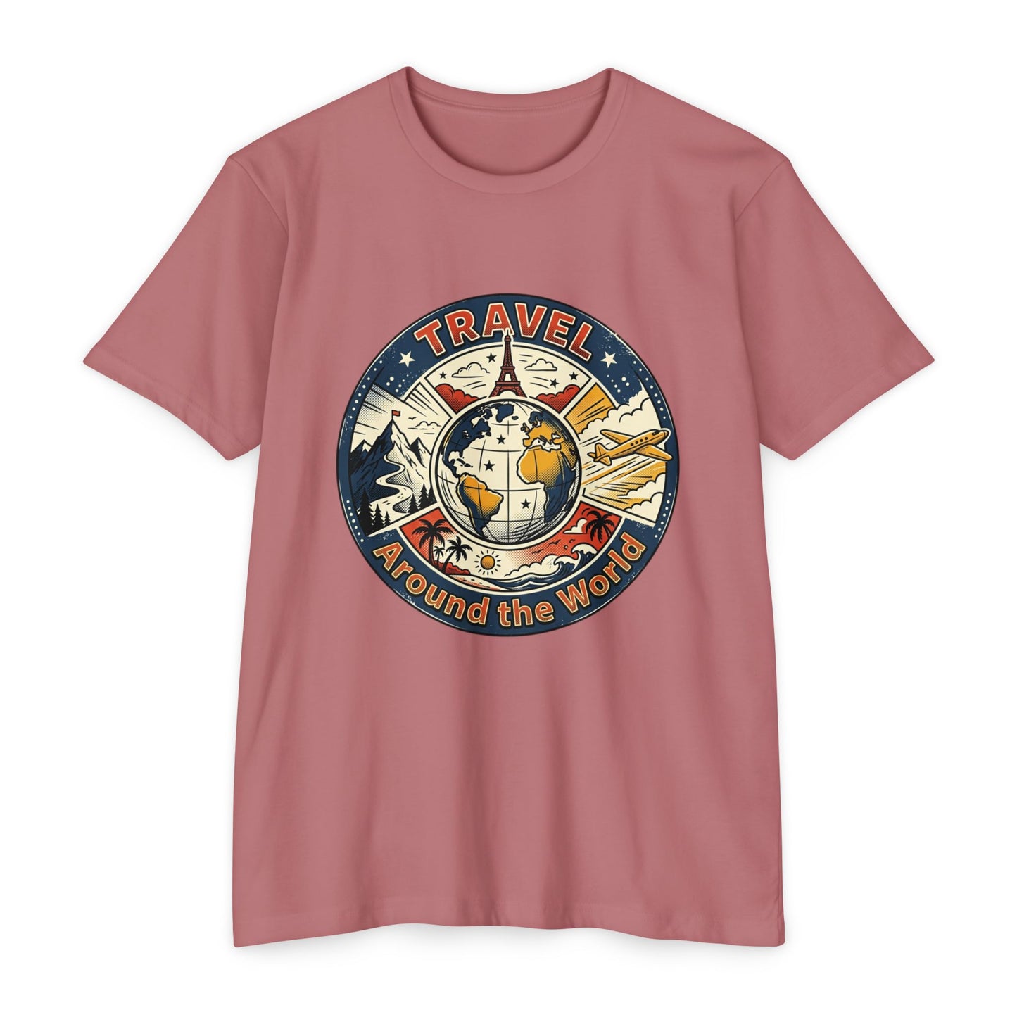 Vintage Globe Adventure T-Shirt — Travel Around the World Tee