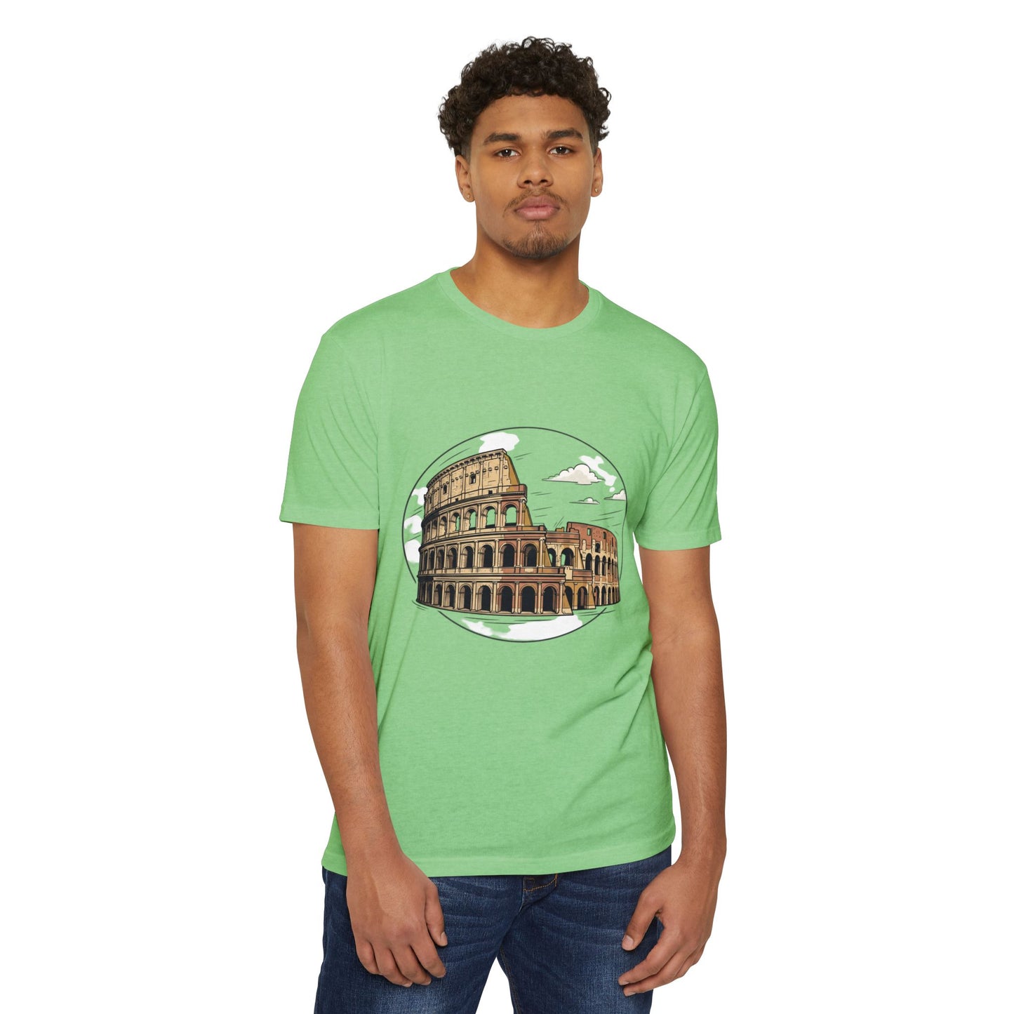 Colosseum Illustration Vintage Rome Travel T-Shirt